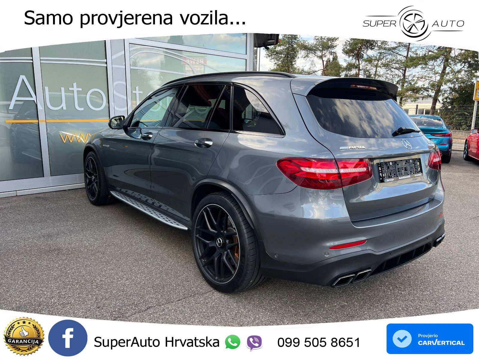 Mercedes AMG GLC 63 S V8 (510 KS) 4MATIC+ MCT ACC+HEAD+4xGR SJED+360+PANO