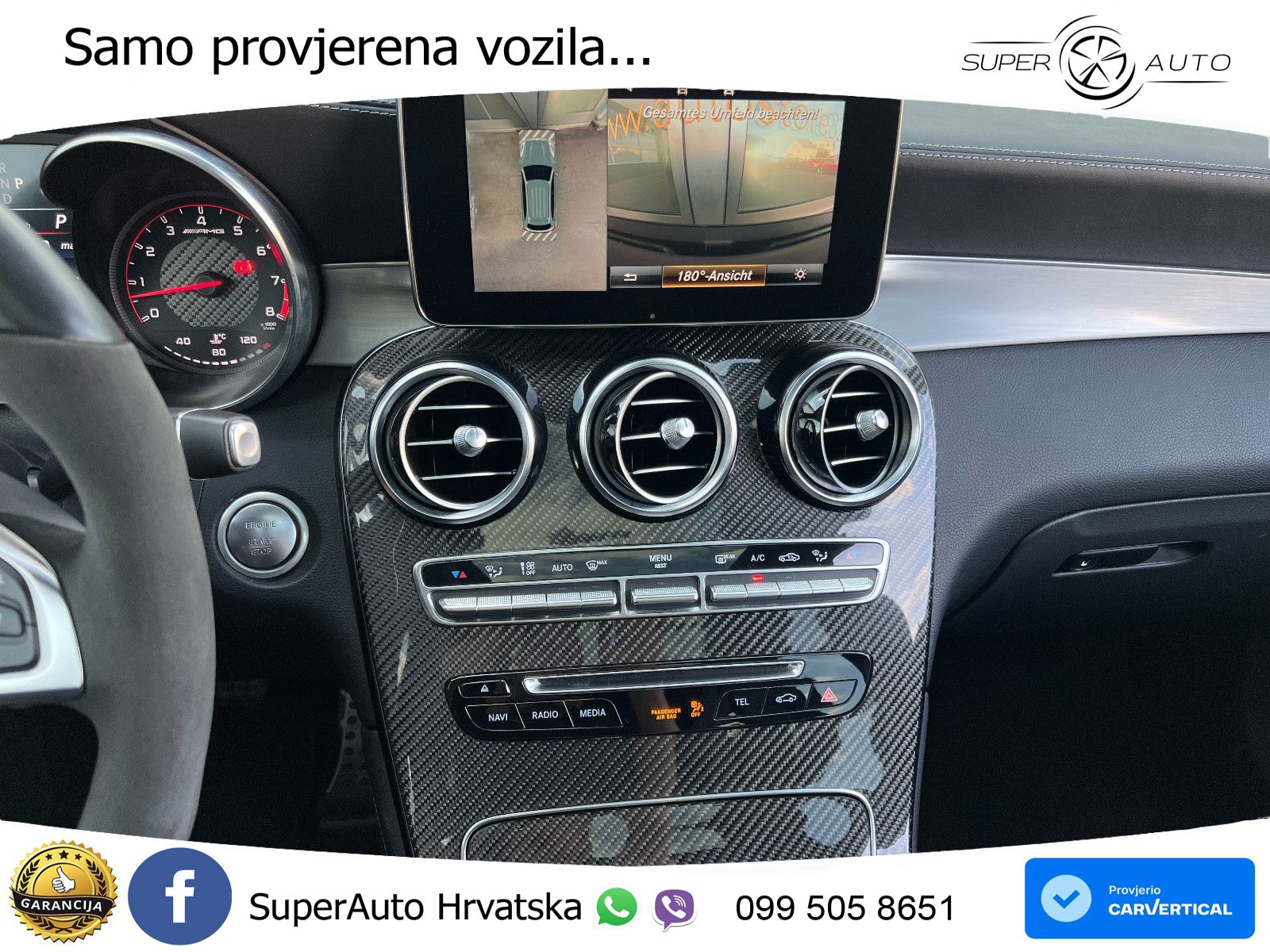Mercedes AMG GLC 63 S V8 (510 KS) 4MATIC+ MCT ACC+HEAD+4xGR SJED+360+PANO
