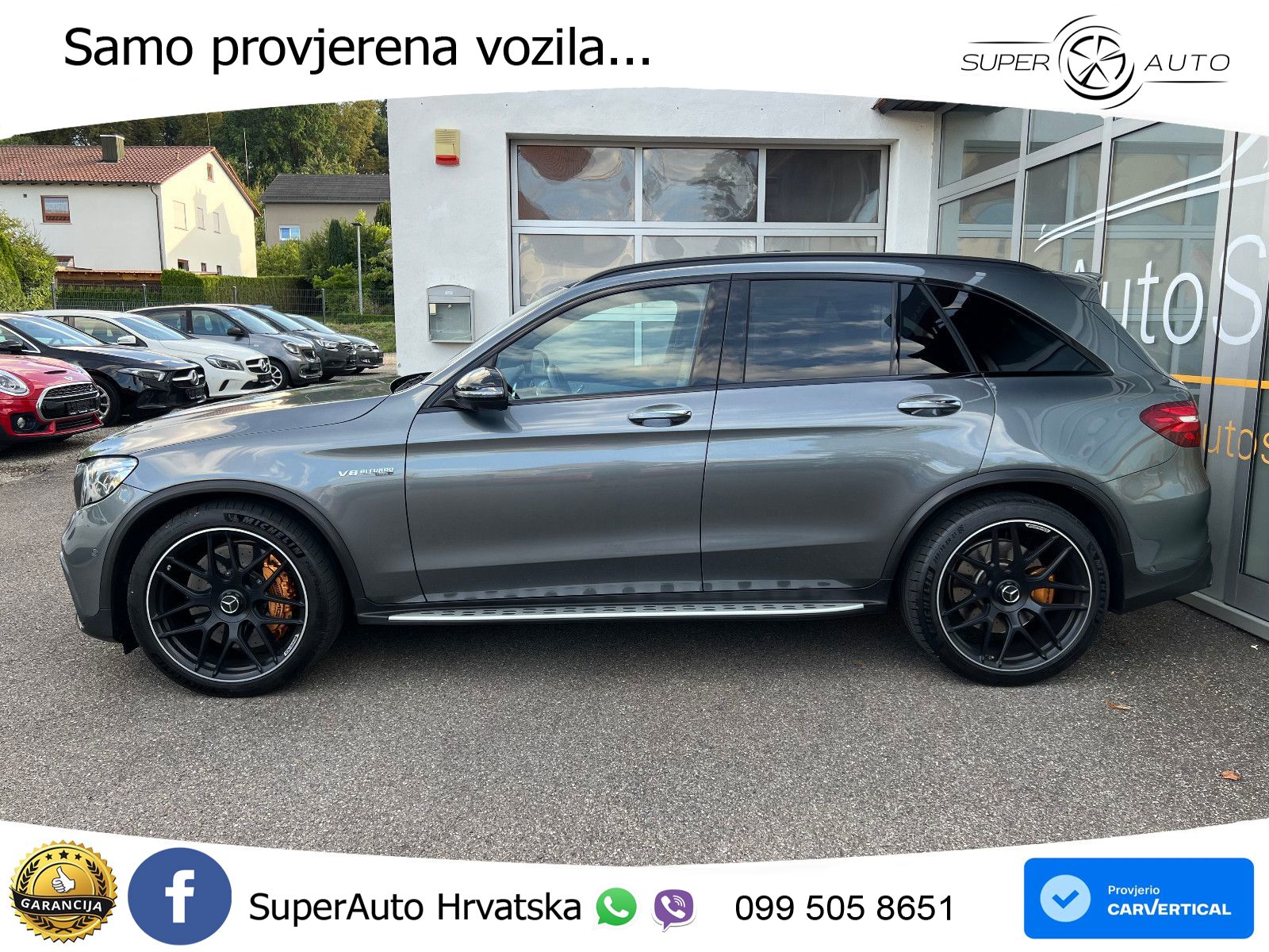 Mercedes AMG GLC 63 S V8 (510 KS) 4MATIC+ MCT ACC+HEAD+4xGR SJED+360+PANO
