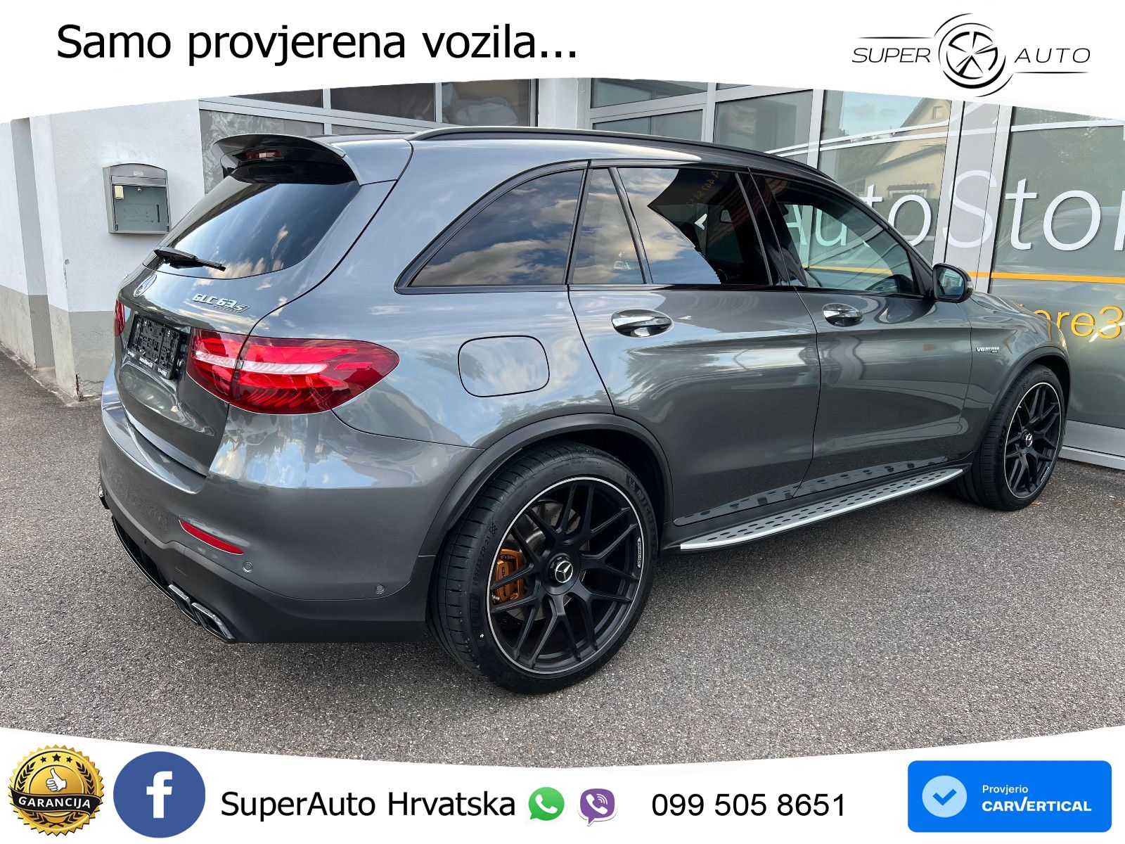 Mercedes AMG GLC 63 S V8 (510 KS) 4MATIC+ MCT ACC+HEAD+4xGR SJED+360+PANO