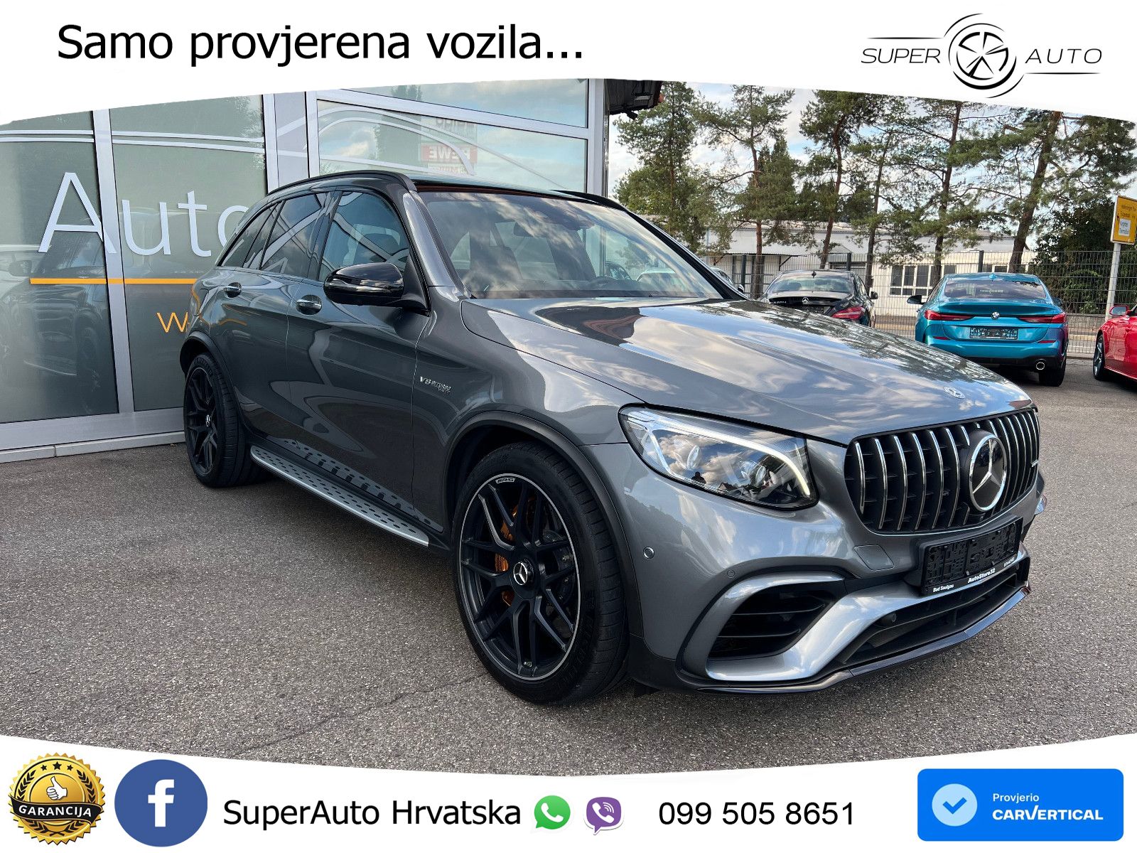Mercedes AMG GLC 63 S V8 (510 KS) 4MATIC+ MCT ACC+HEAD+4xGR SJED+360+PANO