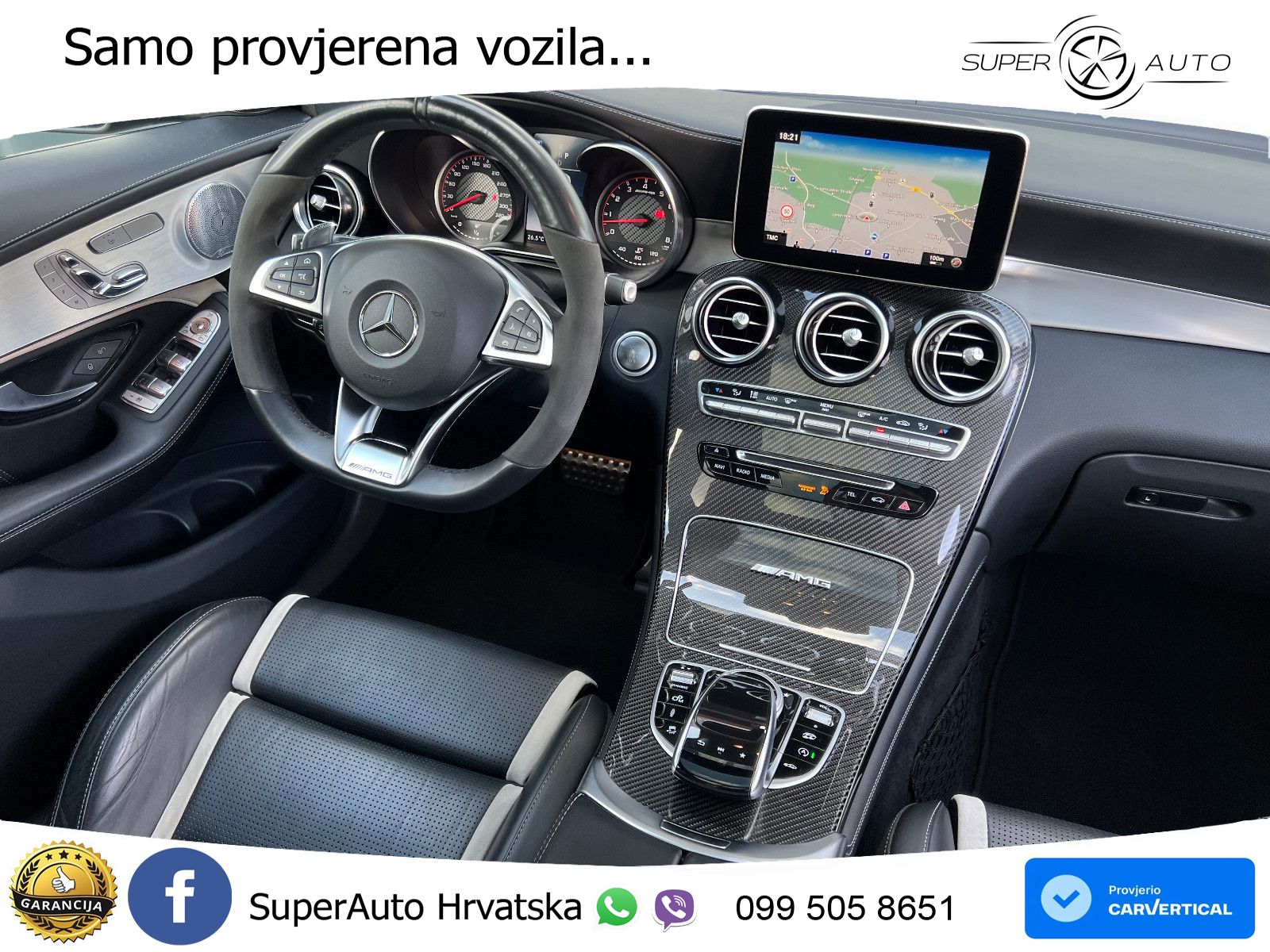 Mercedes AMG GLC 63 S V8 (510 KS) 4MATIC+ MCT ACC+HEAD+4xGR SJED+360+PANO