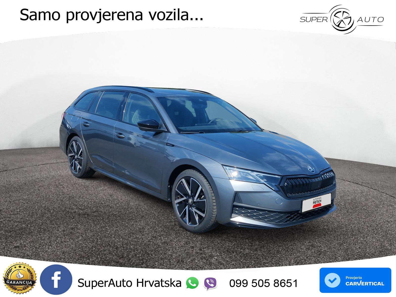 Škoda Octavia Combi 2.0 TDI (150 KS) DSG SportLine LED+GR SJED+ACC