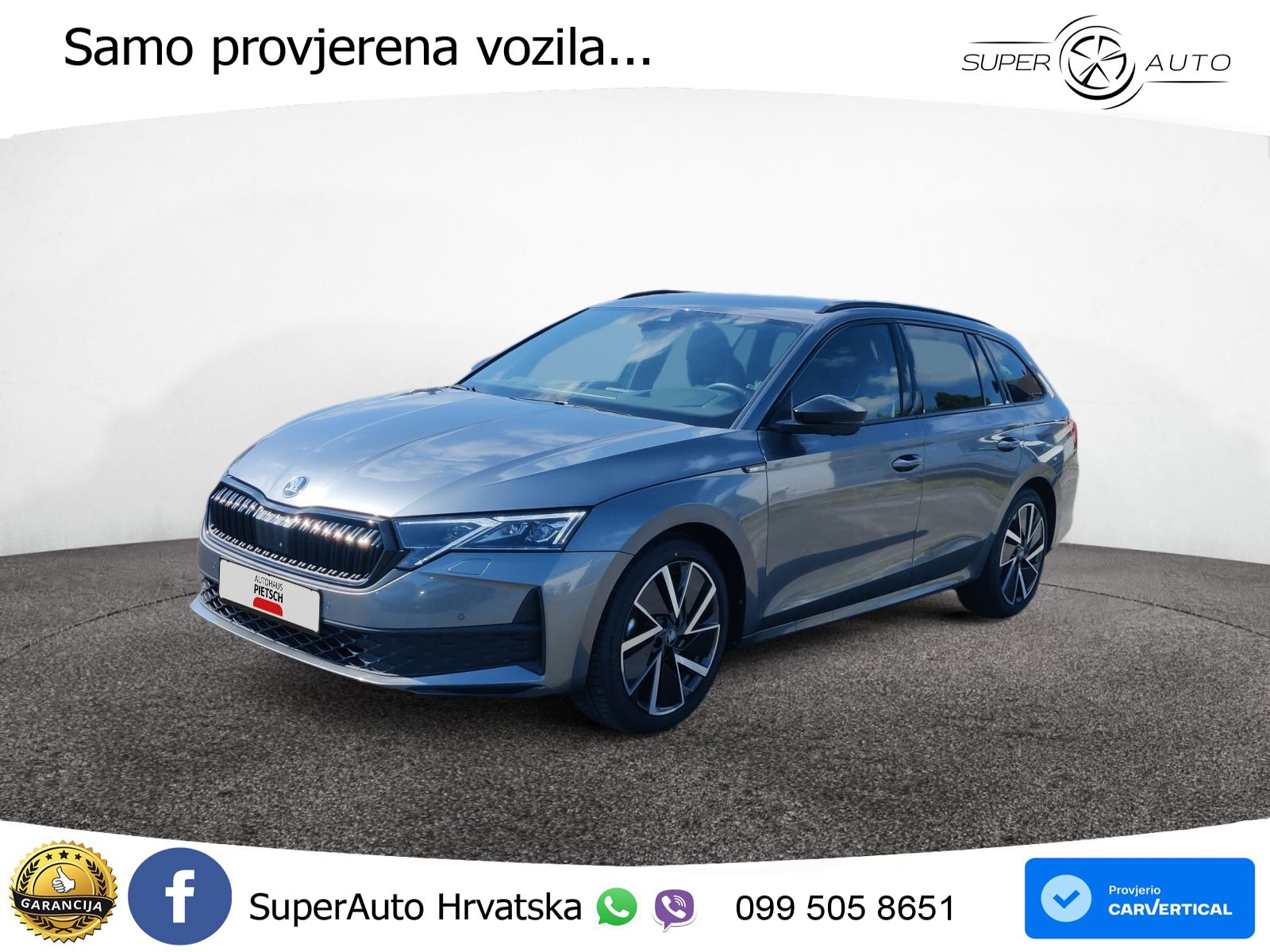 Škoda Octavia Combi 2.0 TDI (150 KS) DSG SportLine LED+GR SJED+ACC