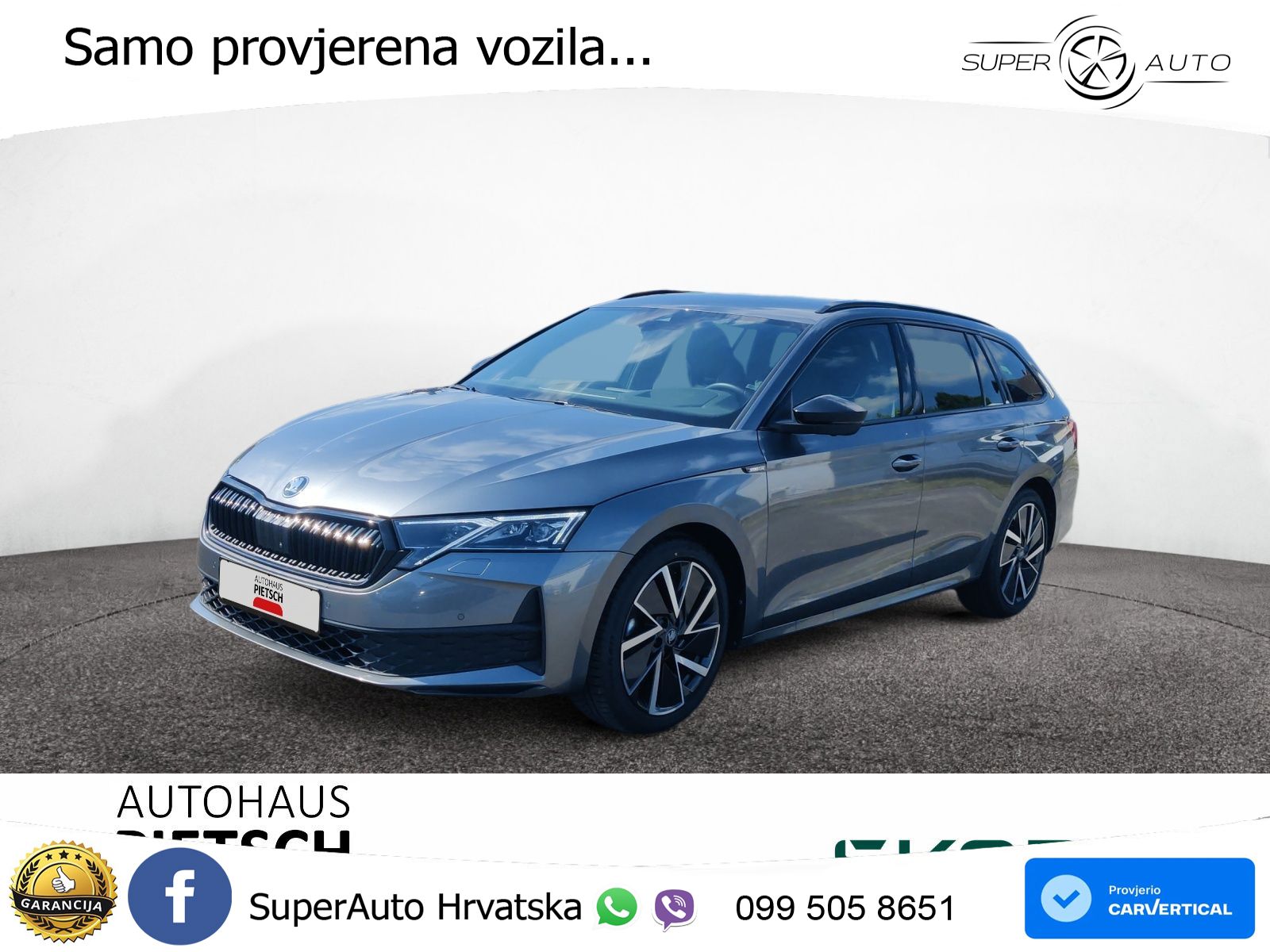 Škoda Octavia Combi 2.0 TDI (150 KS) DSG SportLine LED+GR SJED+ACC