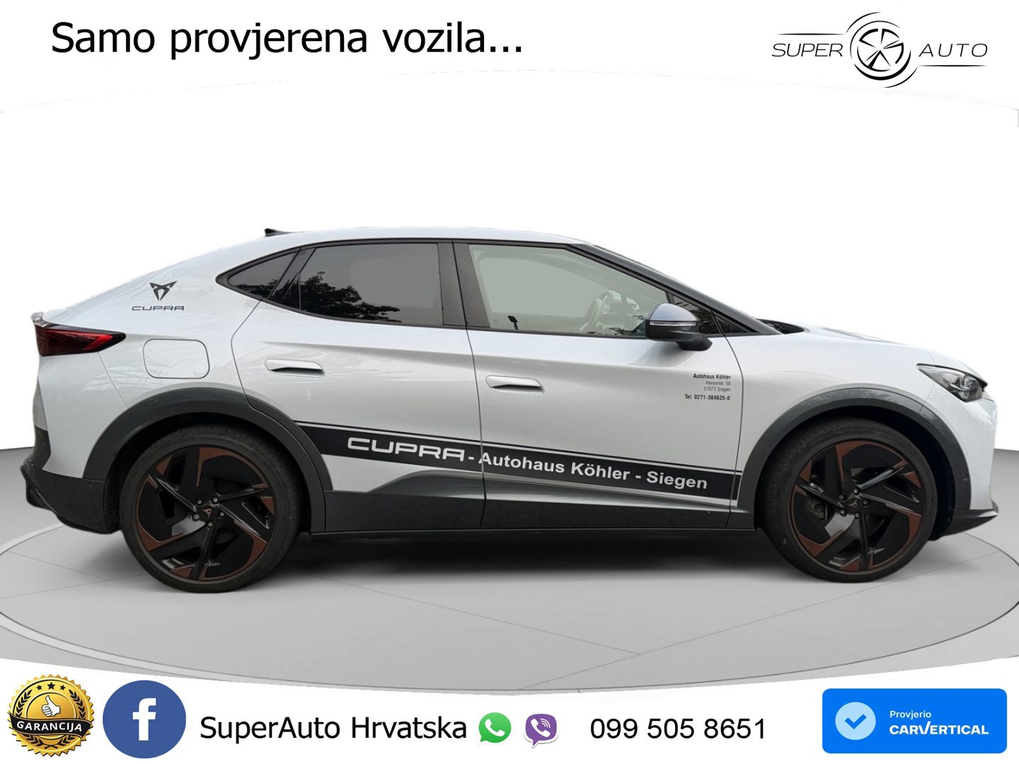 Cupra Tavascan 82 kWh (340 KS)  4WD VZ MATRIX+GR SJED+KAM