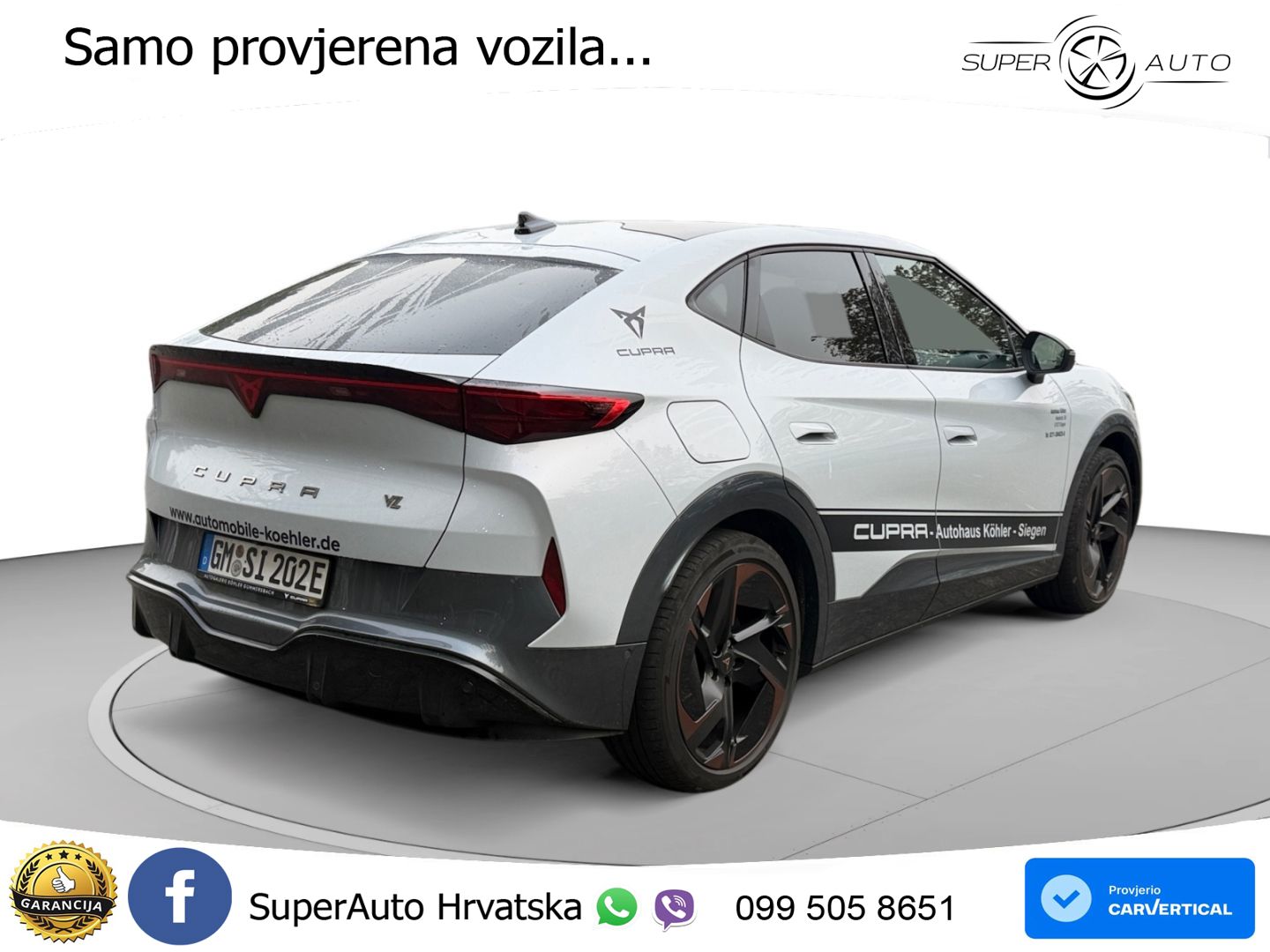 Cupra Tavascan 82 kWh (340 KS)  4WD VZ MATRIX+GR SJED+KAM
