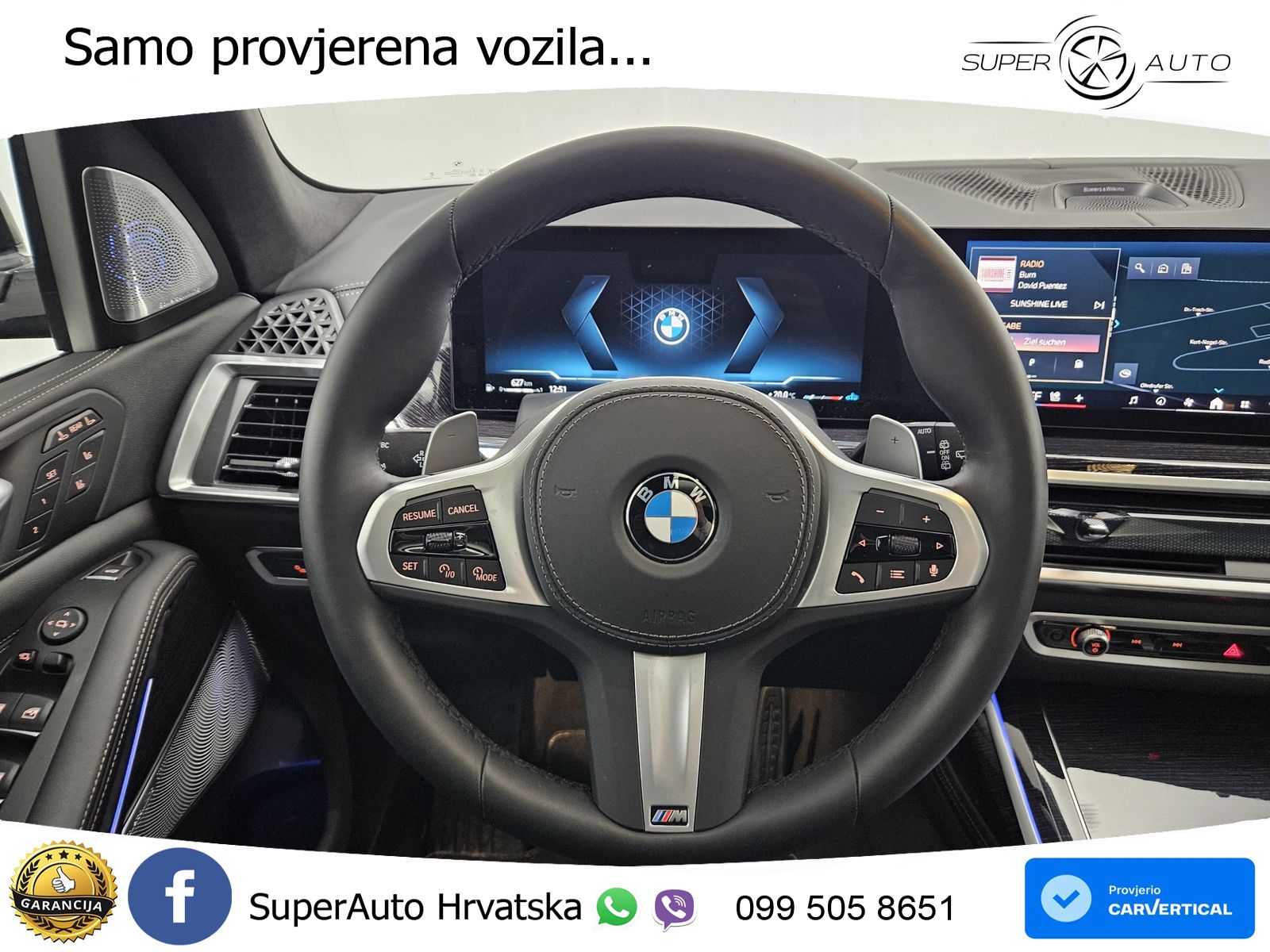 BMW X7 40d (352 KS) xDrive Steptronic ZRAČNI+ACC+GR SJED+KAM+PANO