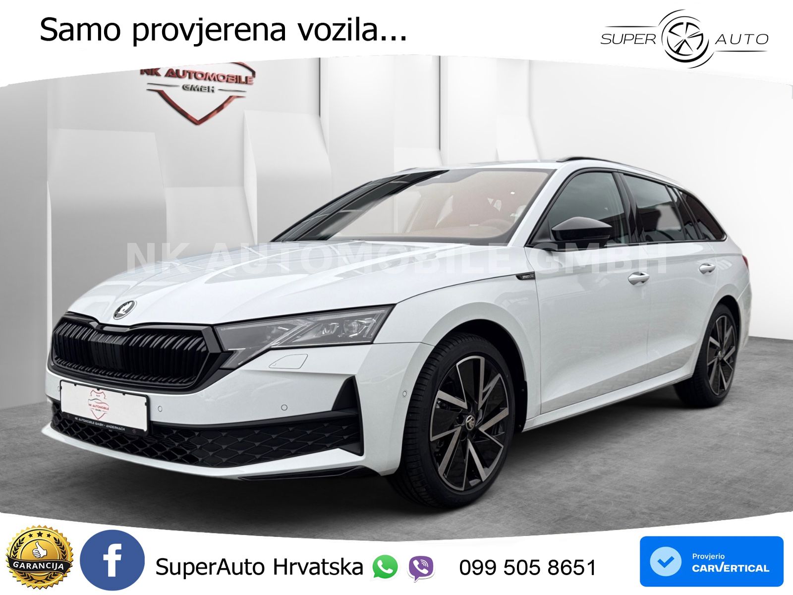Škoda Octavia Combi 2.0 TDI (150 KS) DSG SportLine LED+GR SJED+ACC