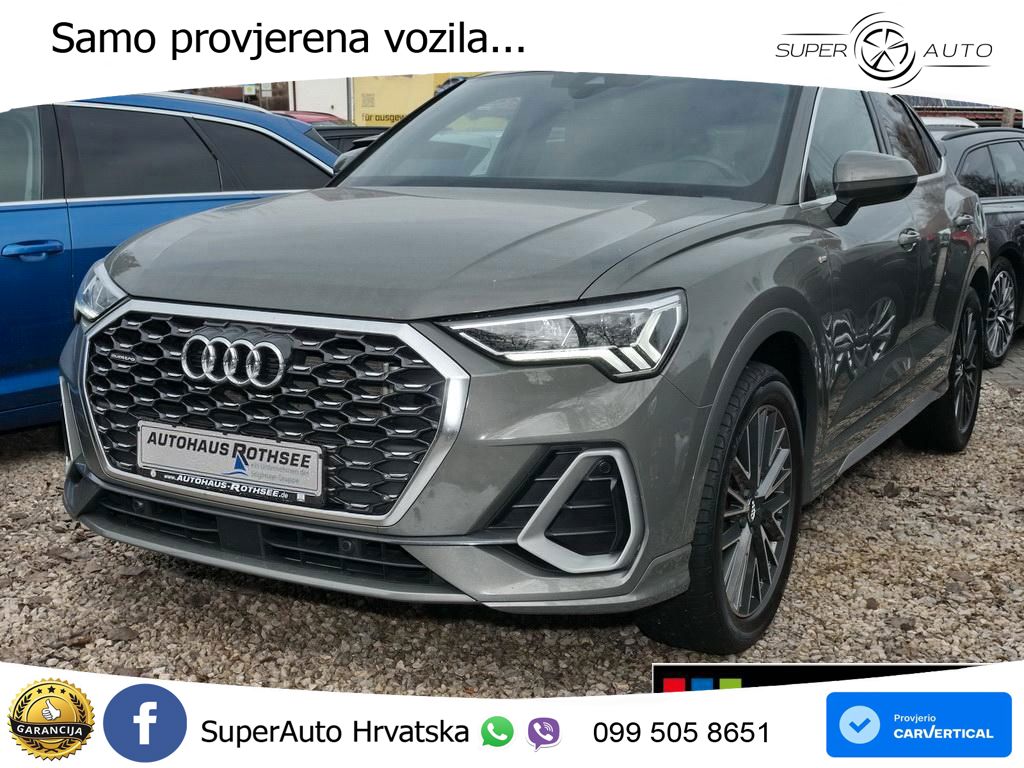 Audi Q3 Sportback 40 TDI (200 KS) quattro S tronic S line LED+GR SJED+ACC