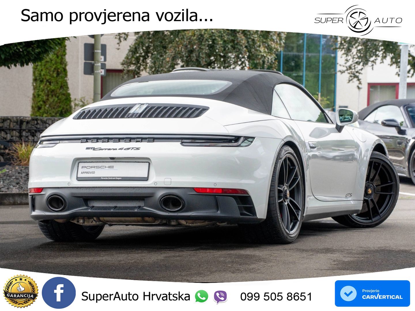 Porsche 911 Carrera 4 GTS Cabriolet 3.0 (480 KS) PDK LED+GR SJED+ACC