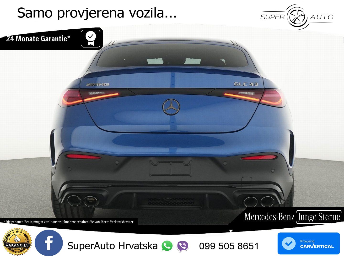Mercedes GLC Coupe AMG GLC 43 (421 KS) 4MATIC AMG SPEEDSHIFT MCT 9G ACC+HEAD+GR SJED+360+PANO
