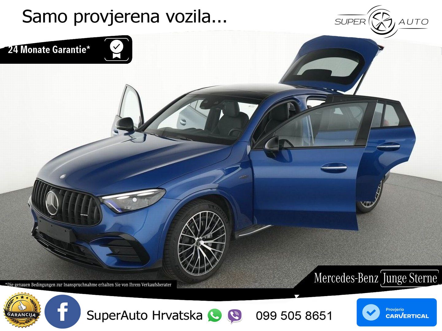Mercedes GLC Coupe AMG GLC 43 (421 KS) 4MATIC AMG SPEEDSHIFT MCT 9G ACC+HEAD+GR SJED+360+PANO