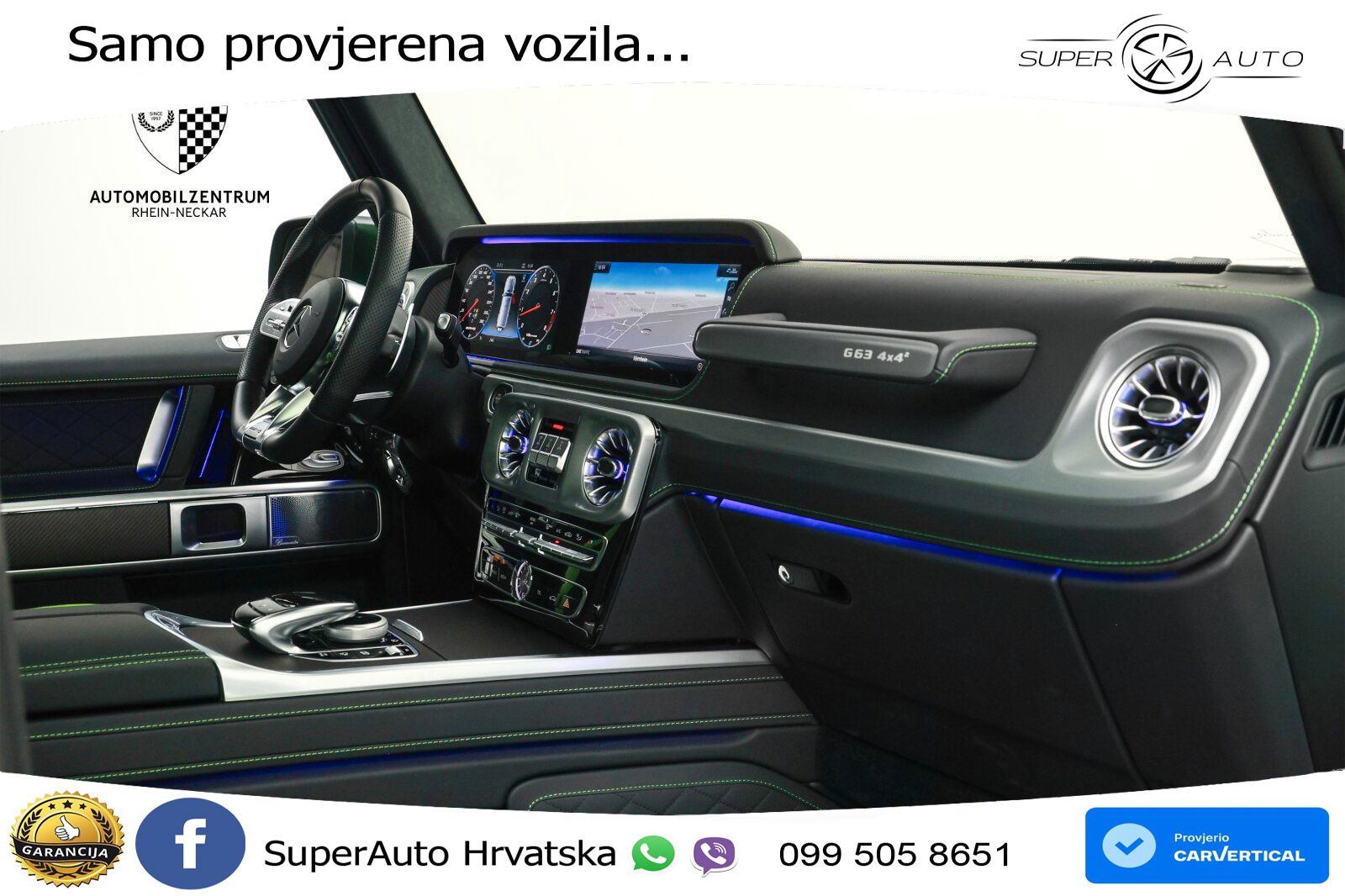 Mercedes AMG G 63 Long V8 (585 KS) 4MATIC 9G-TRONIC AMG SPEEDSHIFT TCT Manufaktur