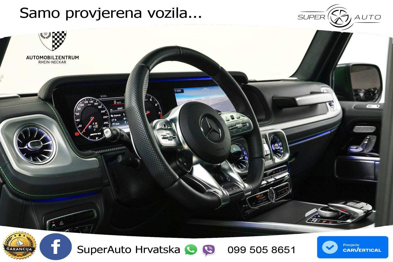 Mercedes AMG G 63 Long V8 (585 KS) 4MATIC 9G-TRONIC AMG SPEEDSHIFT TCT Manufaktur