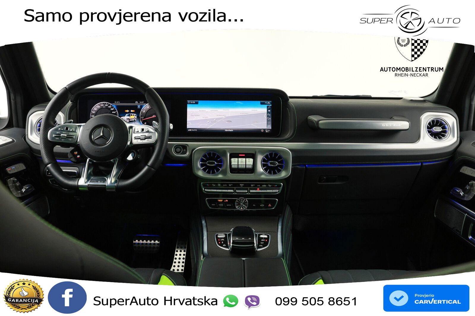 Mercedes AMG G 63 Long V8 (585 KS) 4MATIC 9G-TRONIC AMG SPEEDSHIFT TCT Manufaktur