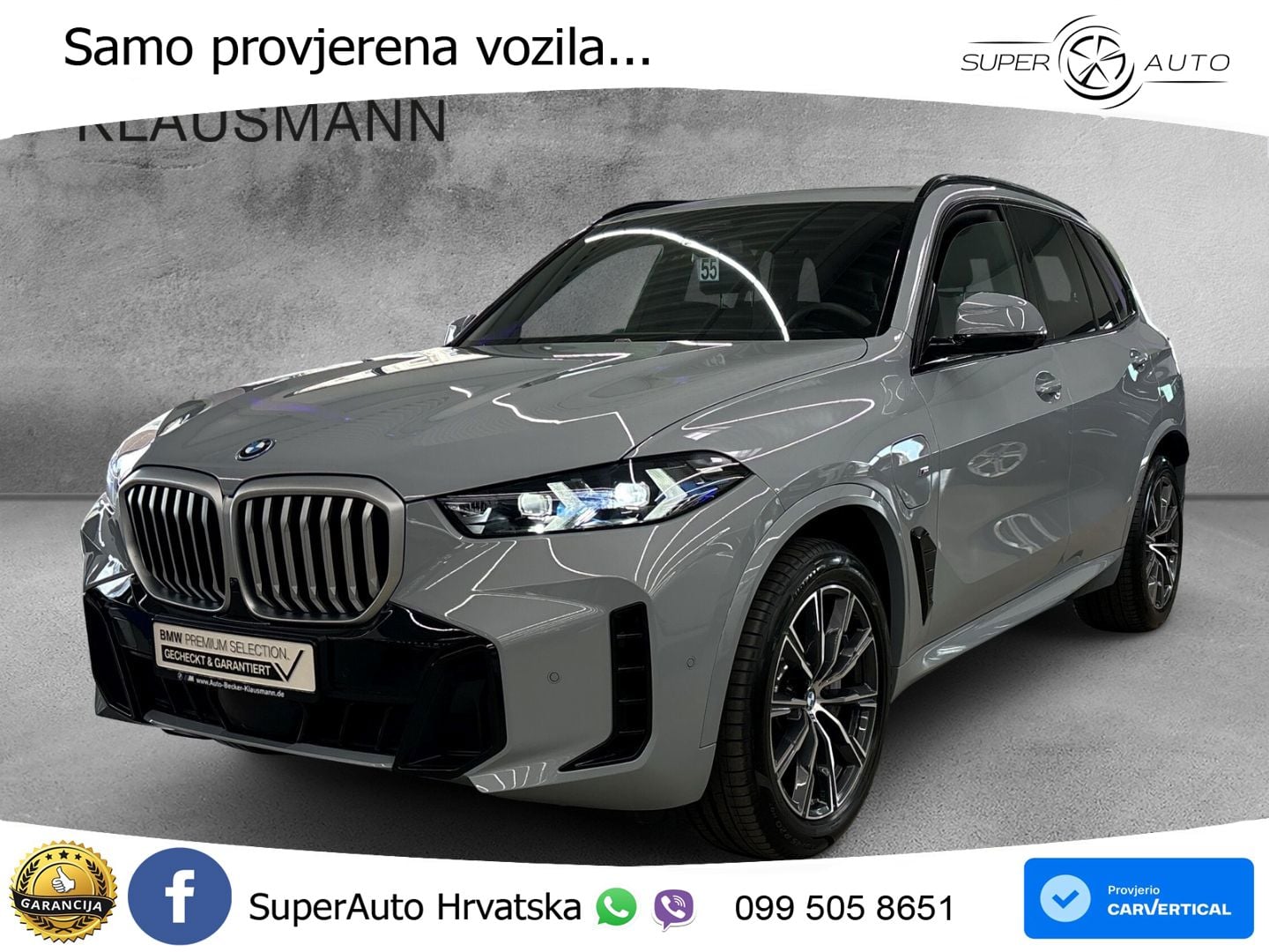 BMW X5 50e (489 KS) xDrive Steptronic M Sport ZRAČNI+ACC+GR SJED+KAM+PANO