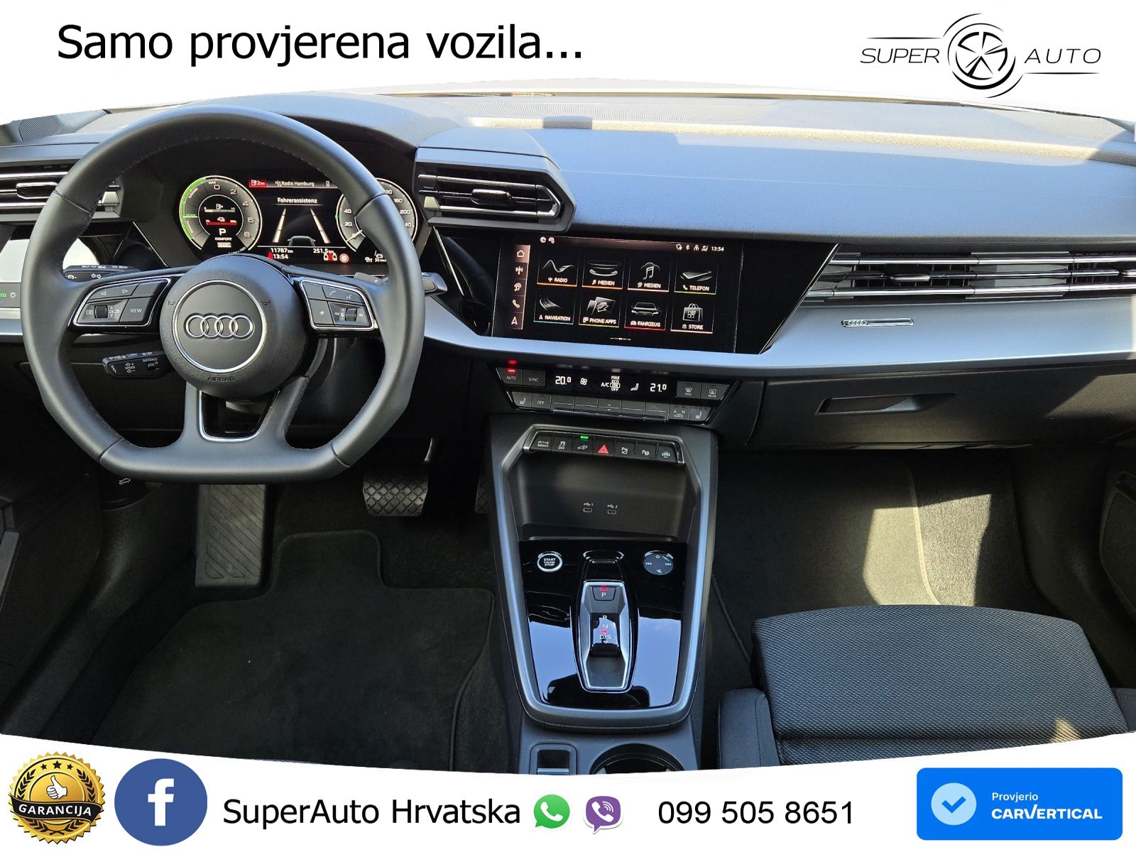 Audi A3 Sportback 40 TFSI e (204 KS) Plug-in Hybrid S tronic LED+GR SJED+ACC