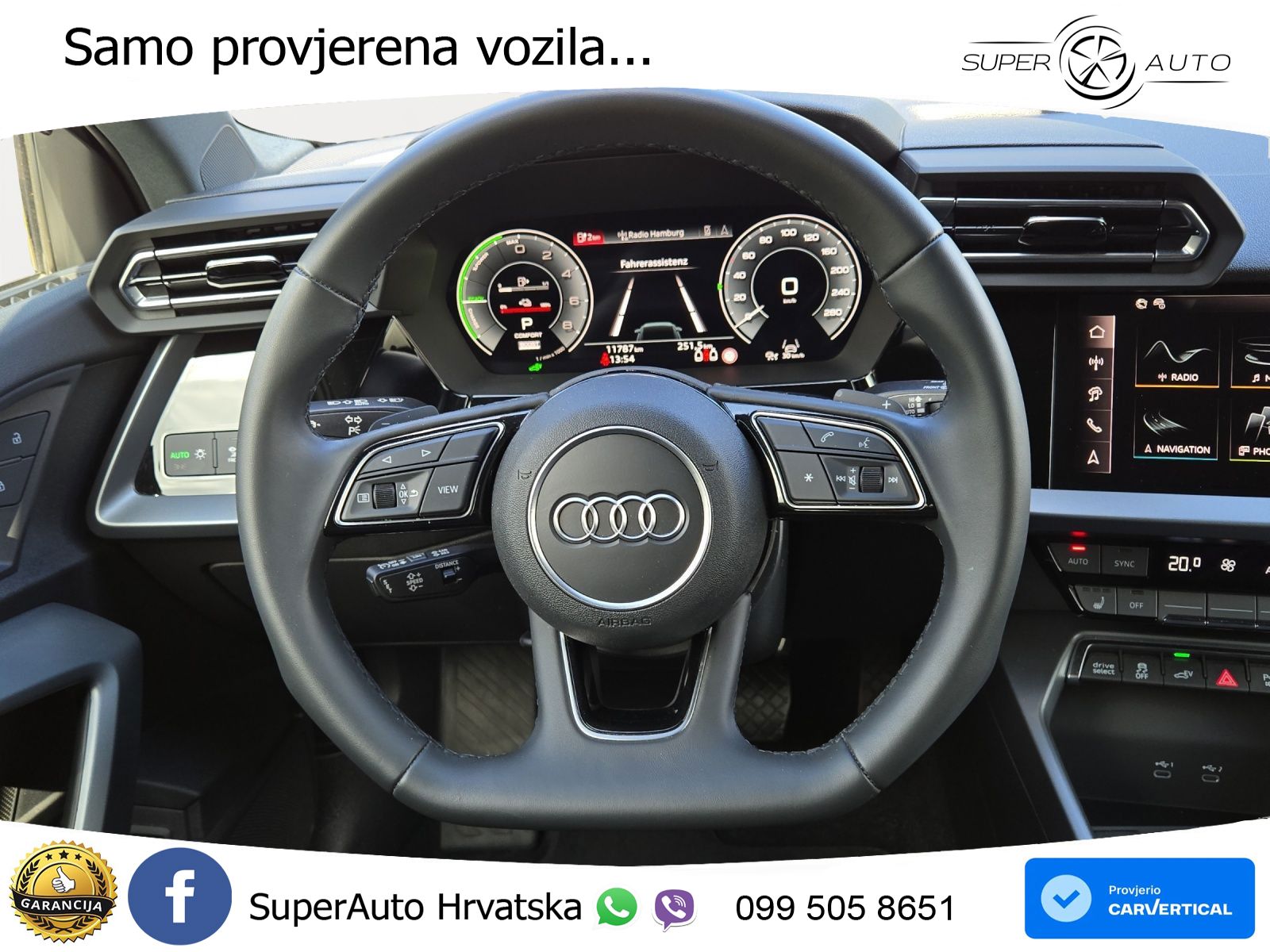 Audi A3 Sportback 40 TFSI e (204 KS) Plug-in Hybrid S tronic LED+GR SJED+ACC