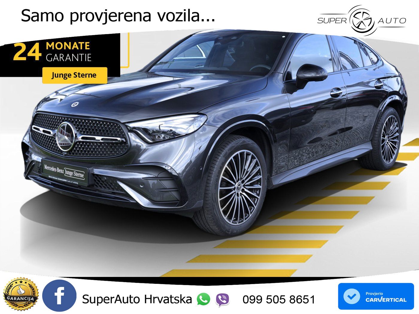 Mercedes GLC Coupe 450d (367 KS) 4MATIC 9G-TRONIC AMG ZRAČNI+ACC+GR SJED+360+PANO