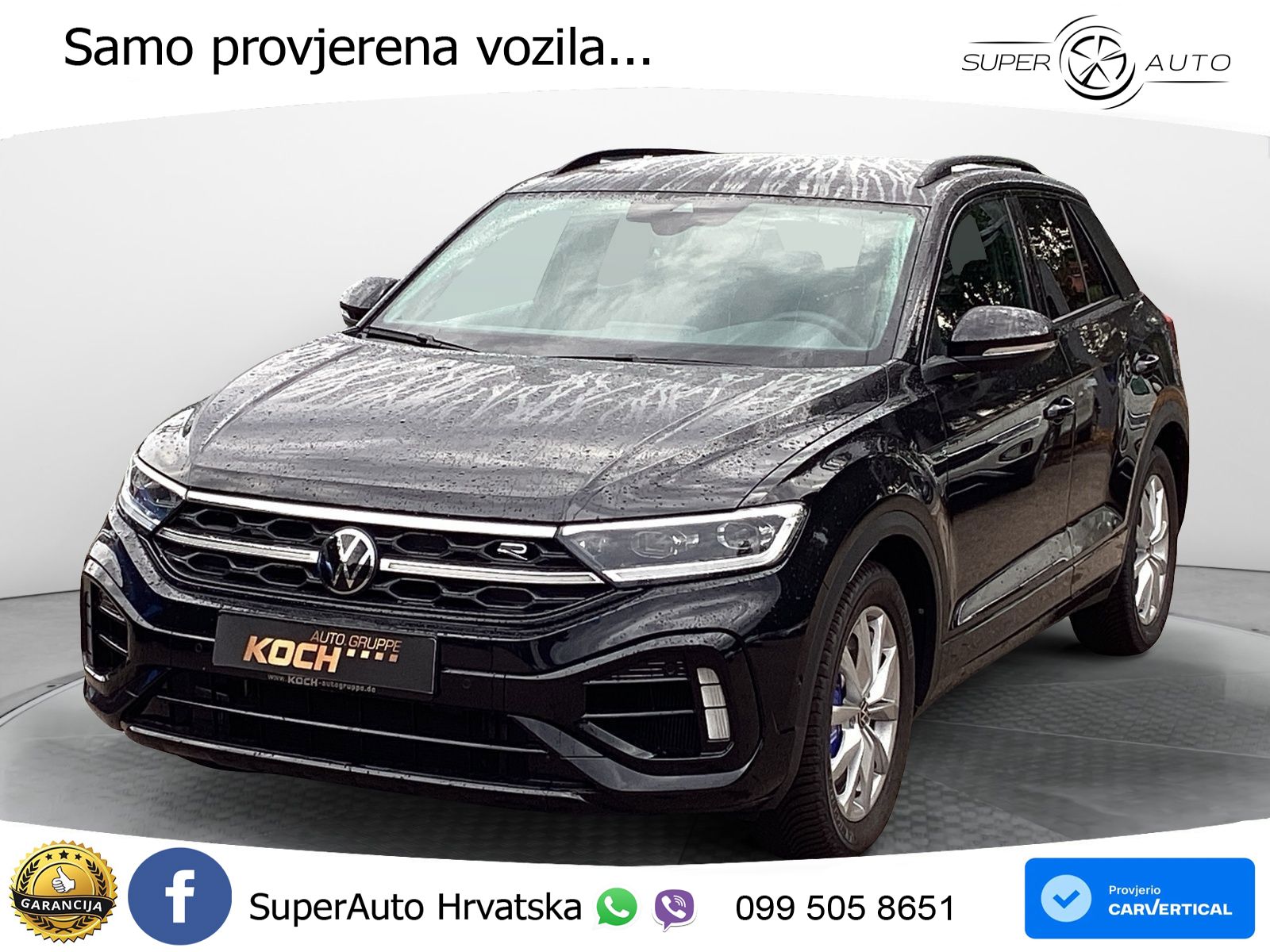 Volkswagen T-Roc R 2.0 TSI (300 KS) OPF 4M DSG MATRIX+GR SJED+KAM