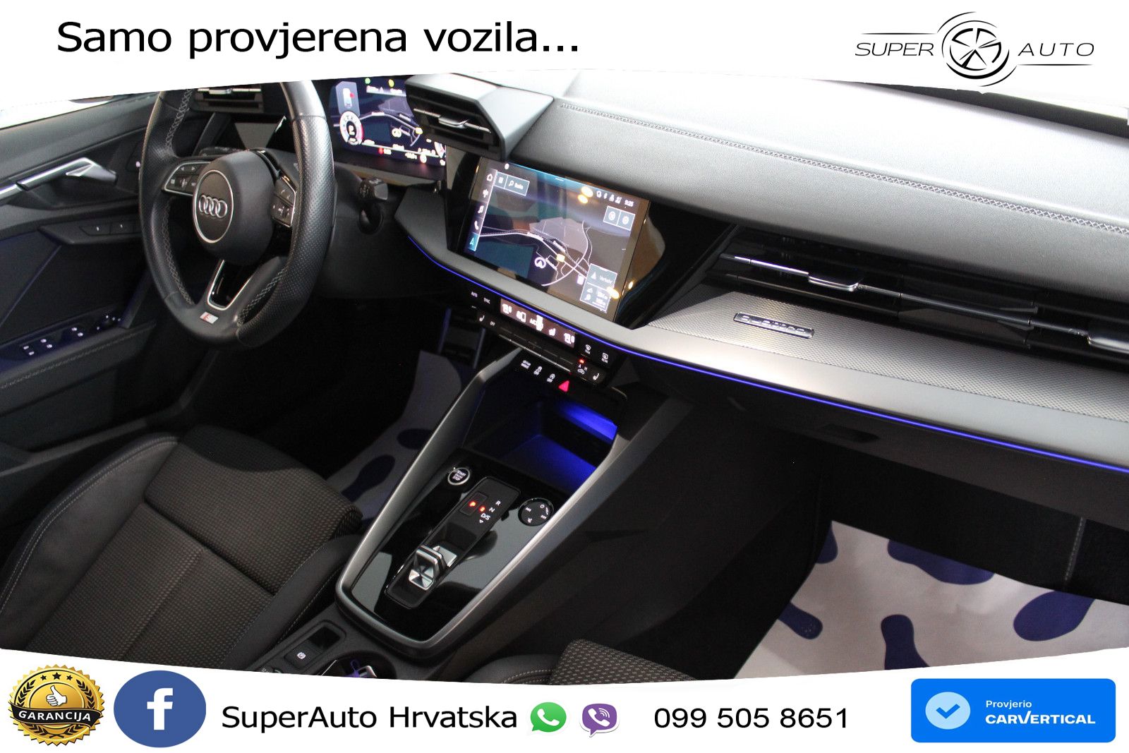 Audi A3 40 TFSI (190 KS) quattro S tronic S line LED+GR SJED+ACC