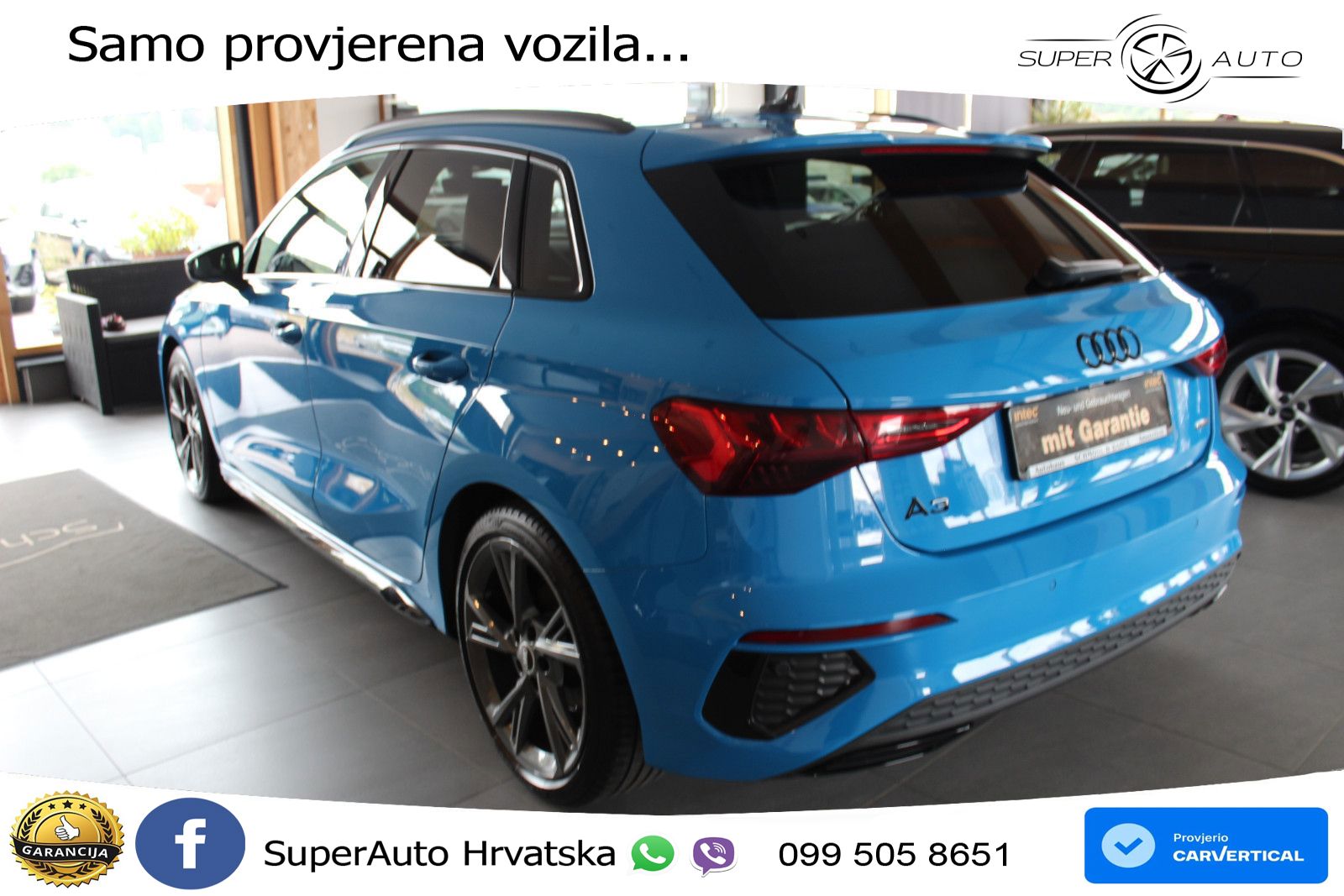 Audi A3 40 TFSI (190 KS) quattro S tronic S line LED+GR SJED+ACC