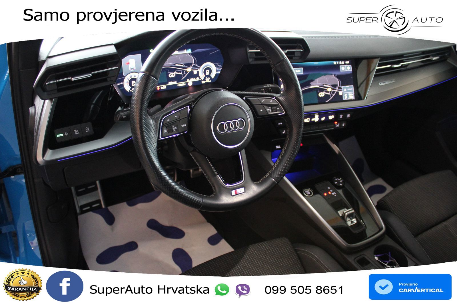 Audi A3 40 TFSI (190 KS) quattro S tronic S line LED+GR SJED+ACC