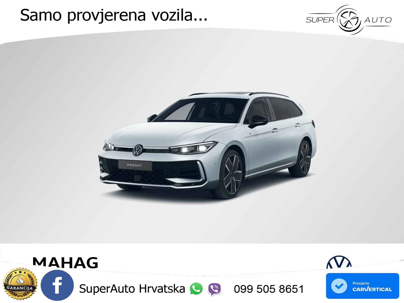 Volkswagen Passat Variant 2.0 TSI (265 KS) 4MOTION DSG R-Line LED+GR SJED+ACC