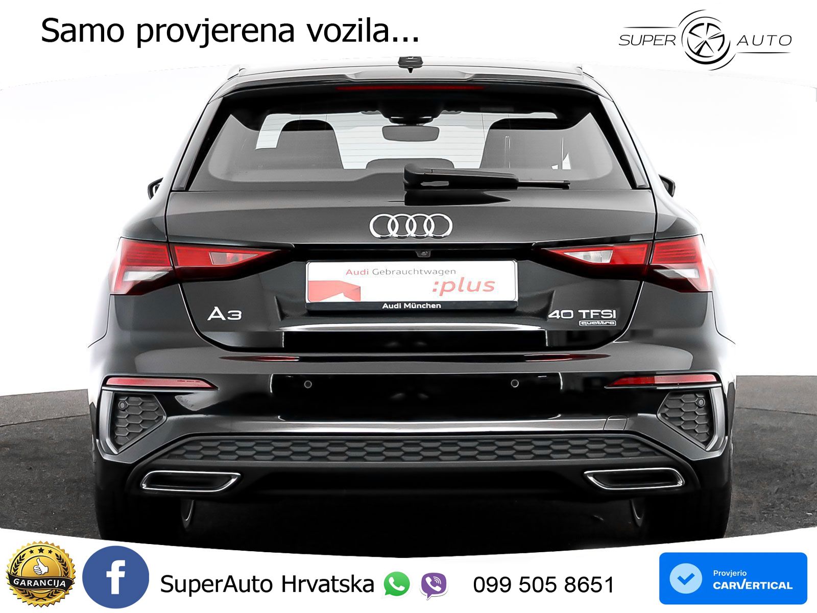 Audi A3 40 TFSI (190 KS) quattro S tronic S line