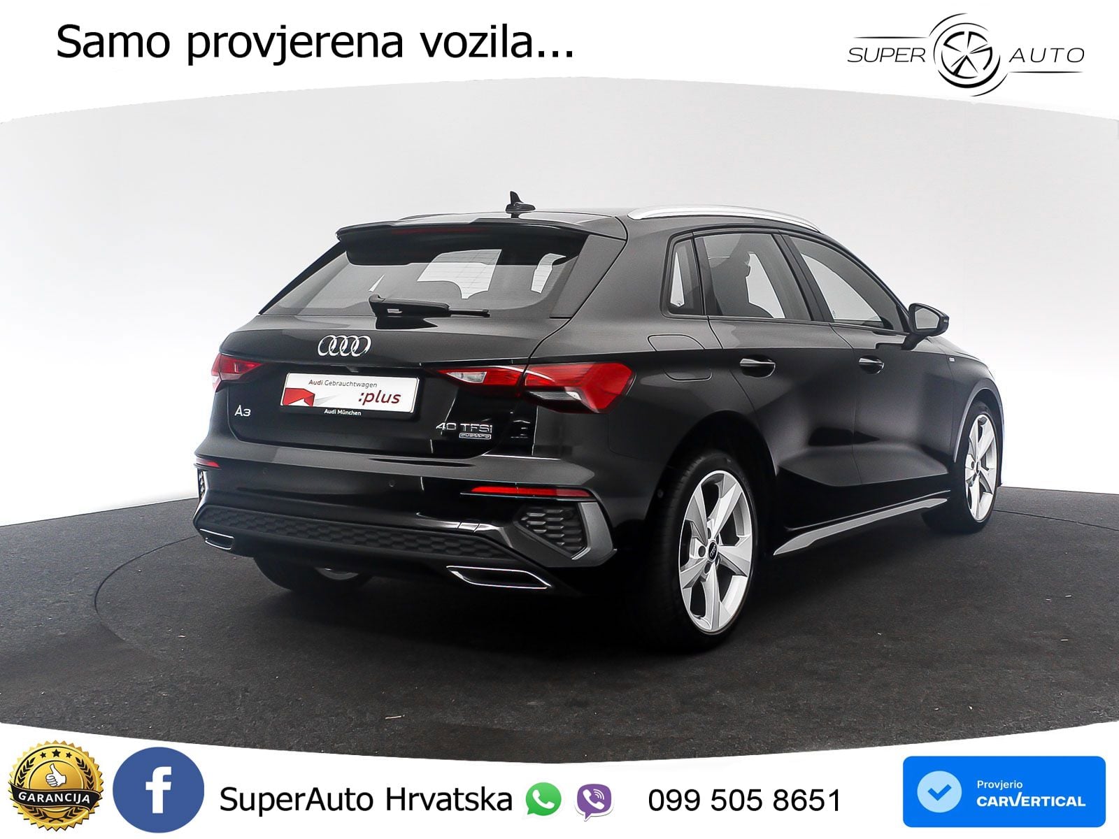 Audi A3 40 TFSI (190 KS) quattro S tronic S line