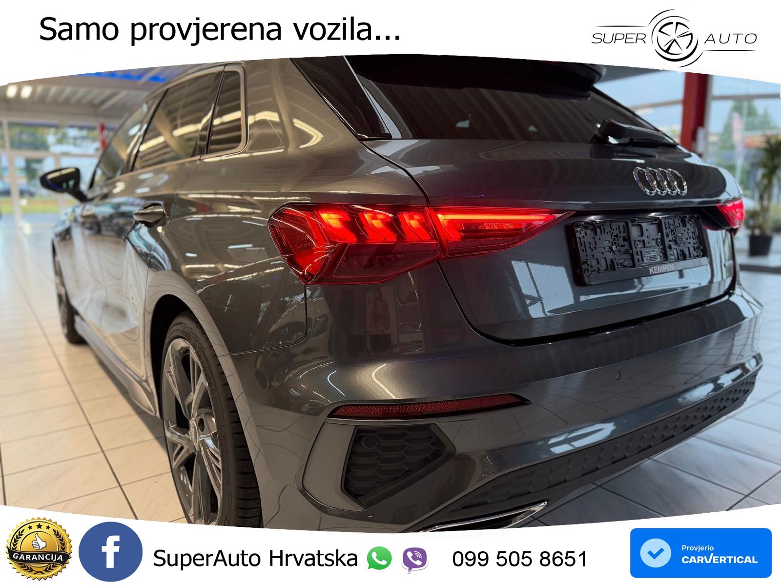 Audi A3 40 TFSI (190 KS) quattro S tronic S line LED+GR SJED+ACC