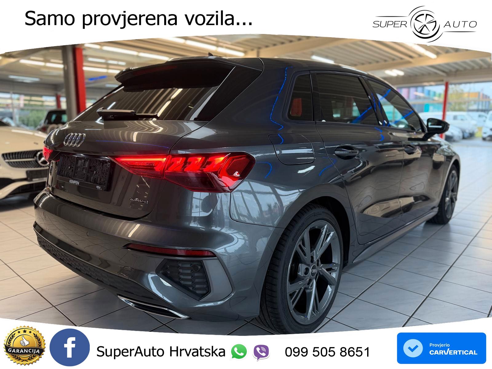 Audi A3 40 TFSI (190 KS) quattro S tronic S line LED+GR SJED+ACC