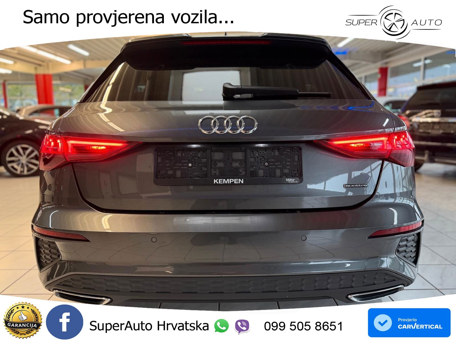 Audi A3 40 TFSI (190 KS) quattro S tronic S line LED+GR SJED+ACC