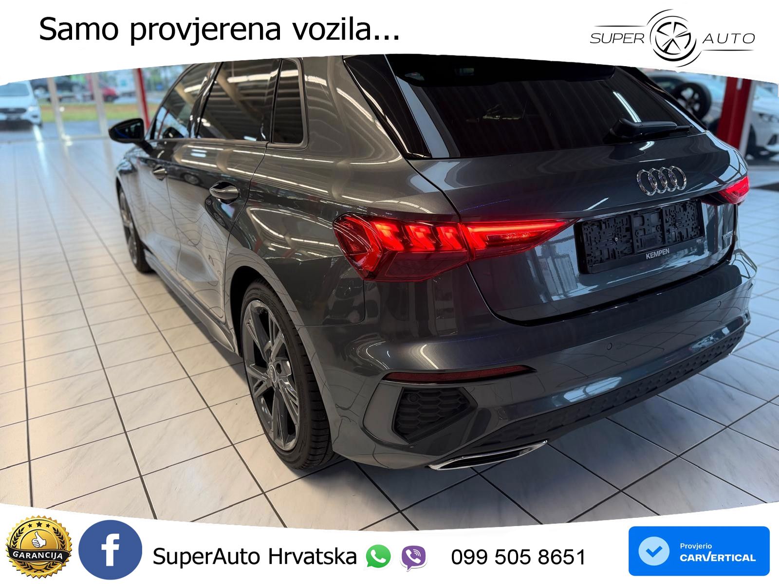 Audi A3 40 TFSI (190 KS) quattro S tronic S line LED+GR SJED+ACC