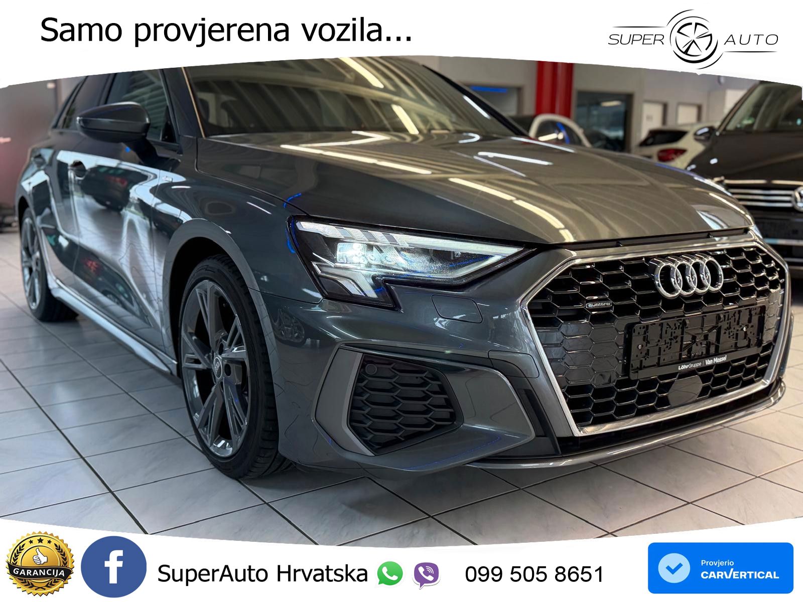 Audi A3 40 TFSI (190 KS) quattro S tronic S line LED+GR SJED+ACC
