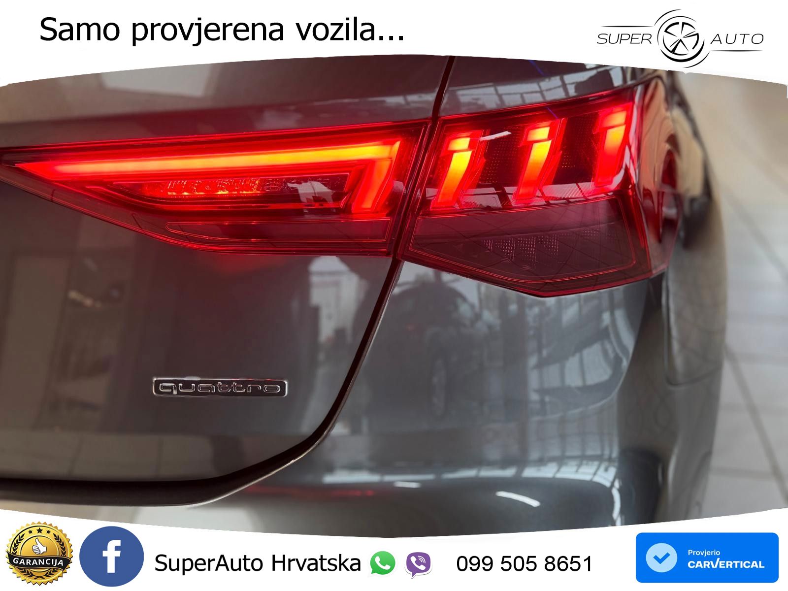 Audi A3 40 TFSI (190 KS) quattro S tronic S line LED+GR SJED+ACC