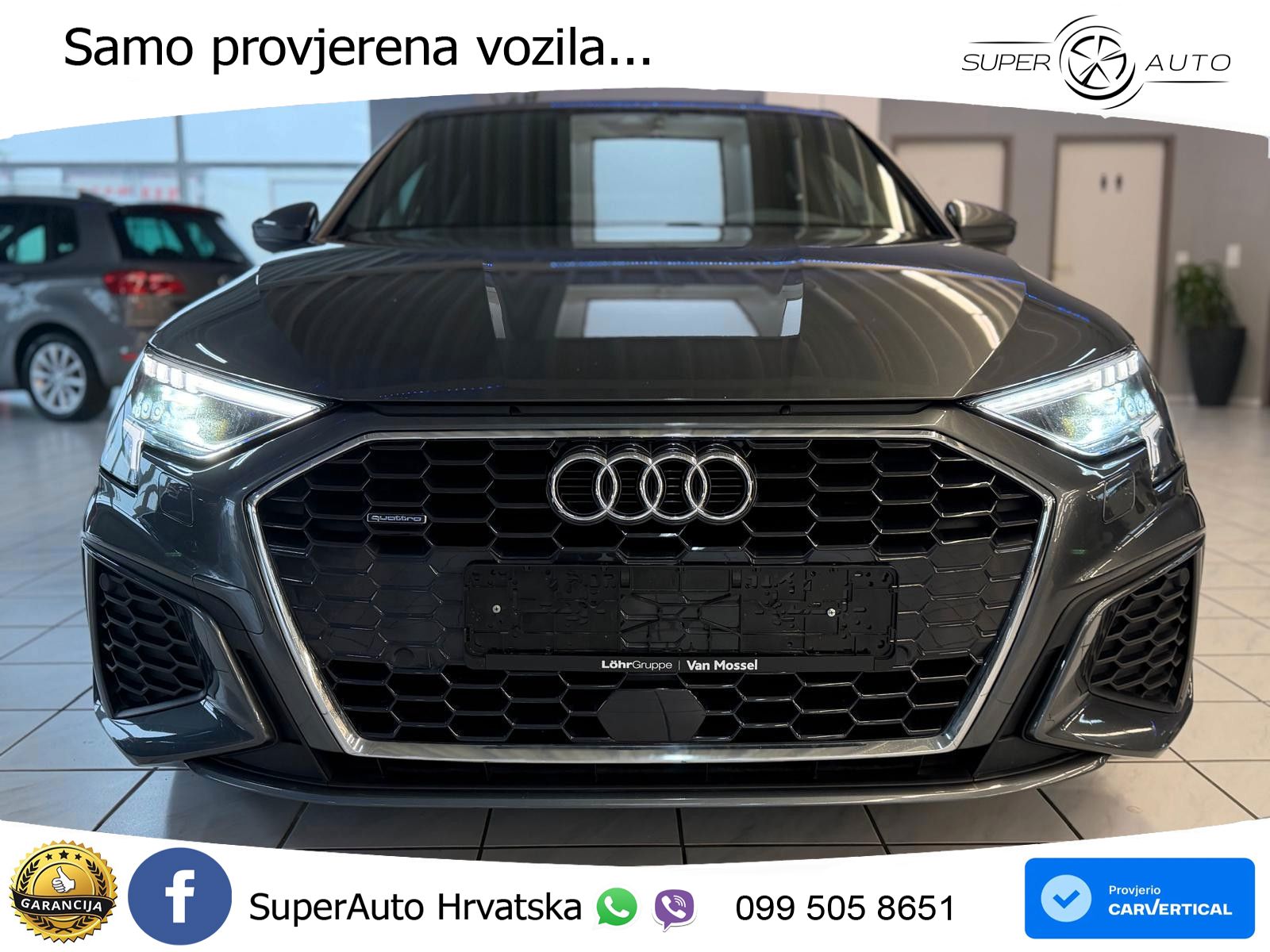 Audi A3 40 TFSI (190 KS) quattro S tronic S line LED+GR SJED+ACC