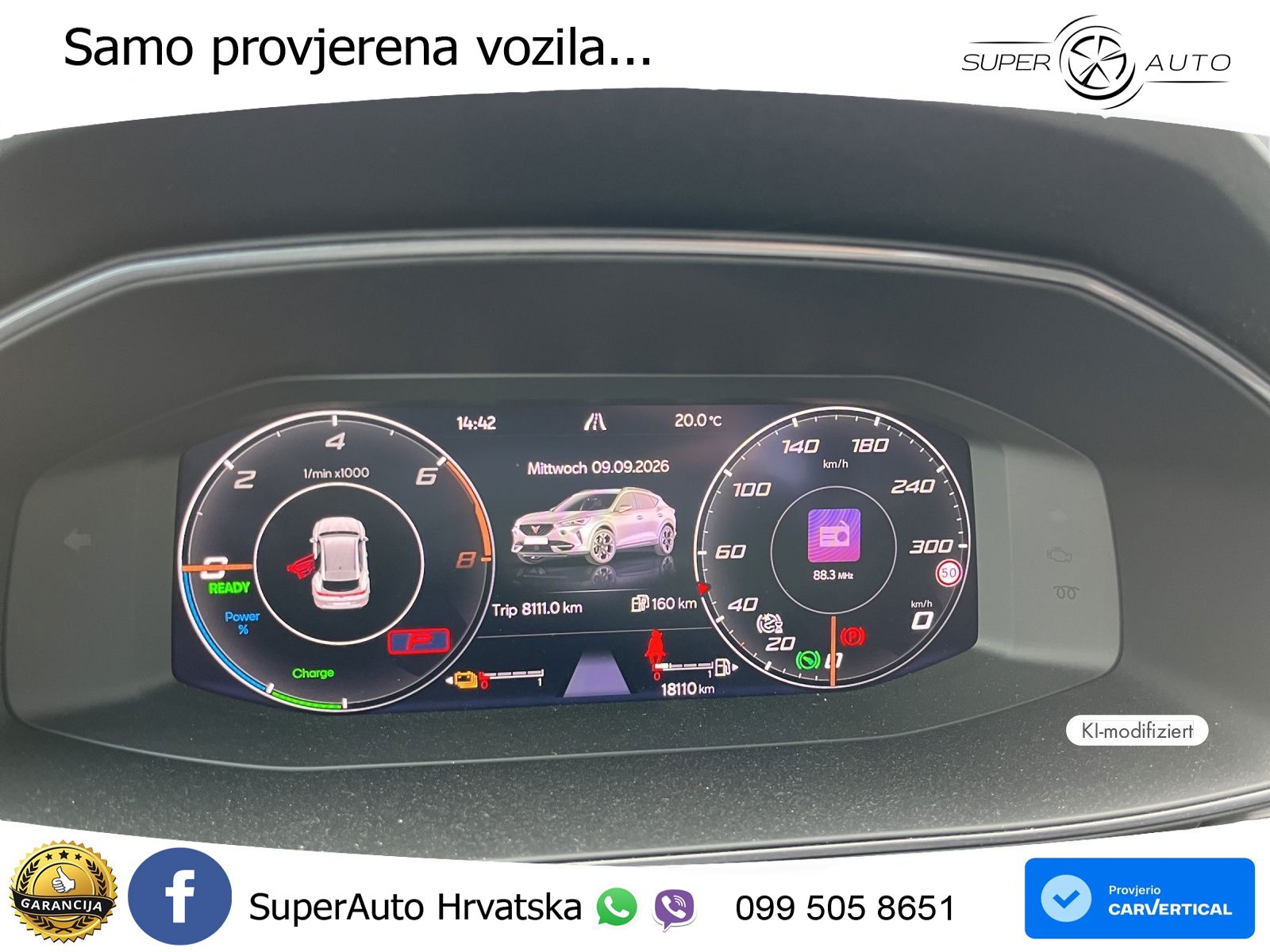 Cupra Formentor 1.4 TSI (245 KS) e-Hybrid DSG VZ LED+GR SJED+ACC