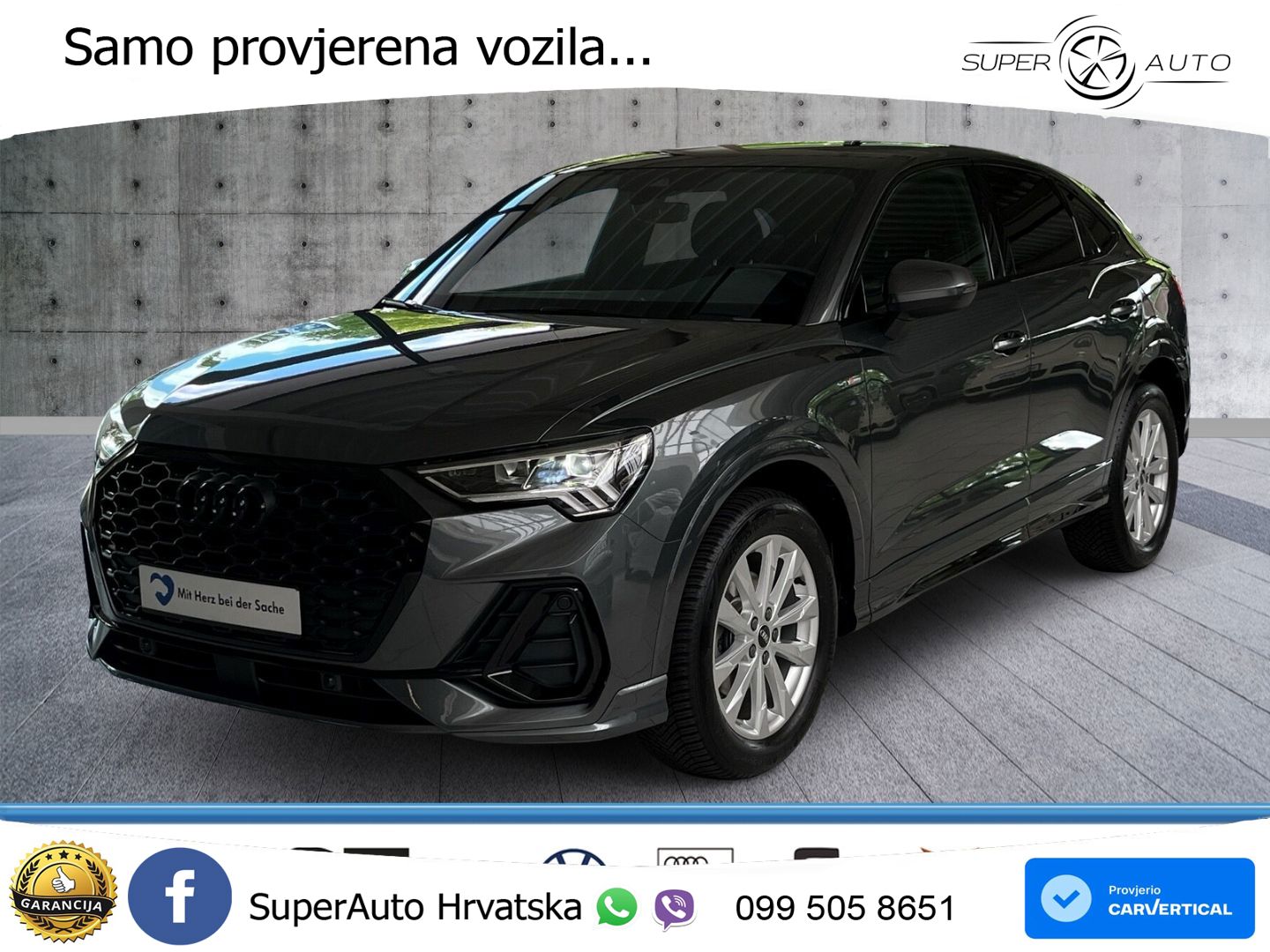 Audi Q3 III Sportback 1.5 TFSI (150 KS) S tronic S line LED+GR SJED+ACC