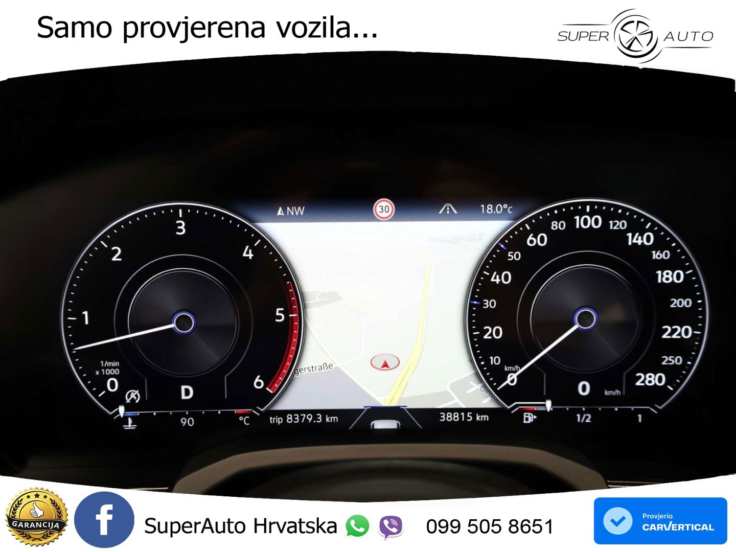 Volkswagen Touareg 3.0 V6 TDI (286 KS) 4MOTION Tiptronic R-Line ZRAČNI+ACC+GR SJED+KAM+PANO