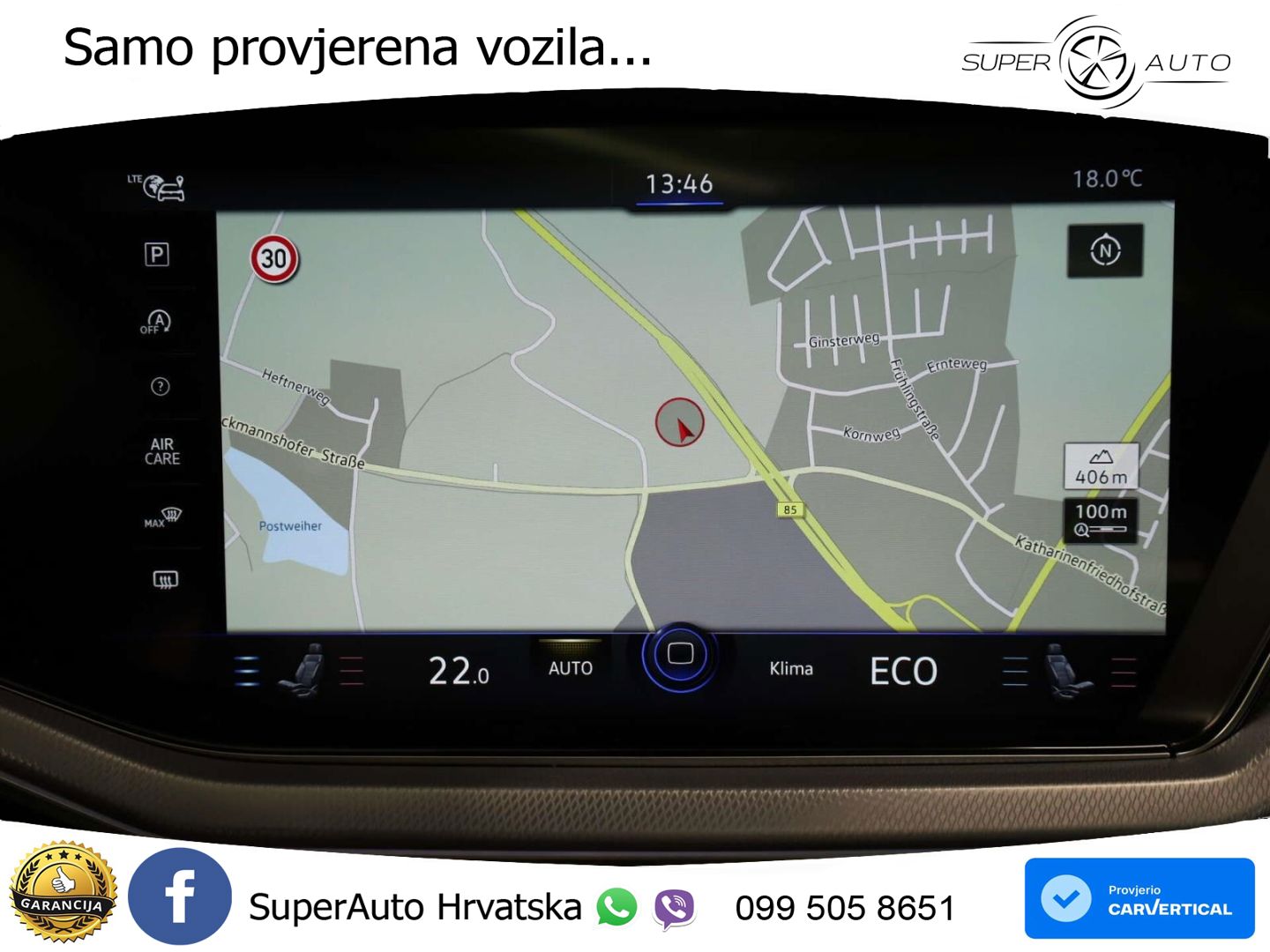 Volkswagen Touareg 3.0 V6 TDI (286 KS) 4MOTION Tiptronic R-Line ZRAČNI+ACC+GR SJED+KAM+PANO