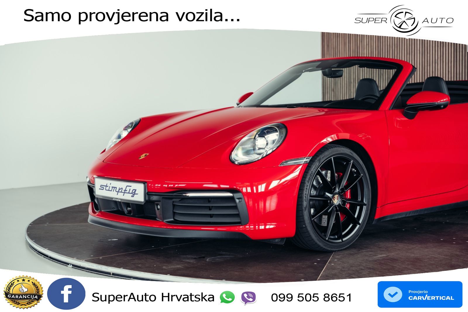 Porsche 911 Carrera 4S Cabriolet 3.0 (450 KS) PDK ZRAČNI+ACC+GR SJED+360