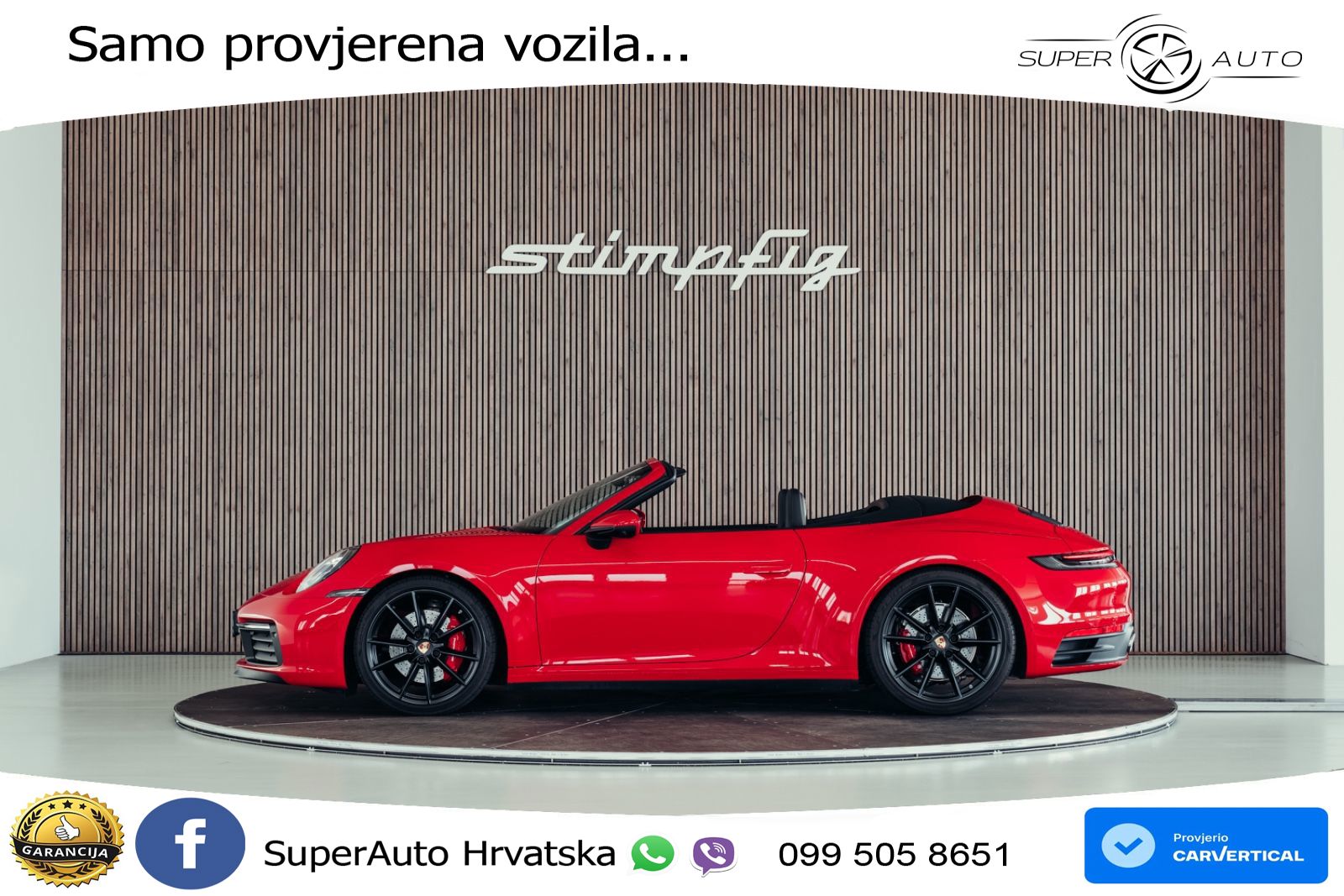 Porsche 911 Carrera 4S Cabriolet 3.0 (450 KS) PDK ZRAČNI+ACC+GR SJED+360