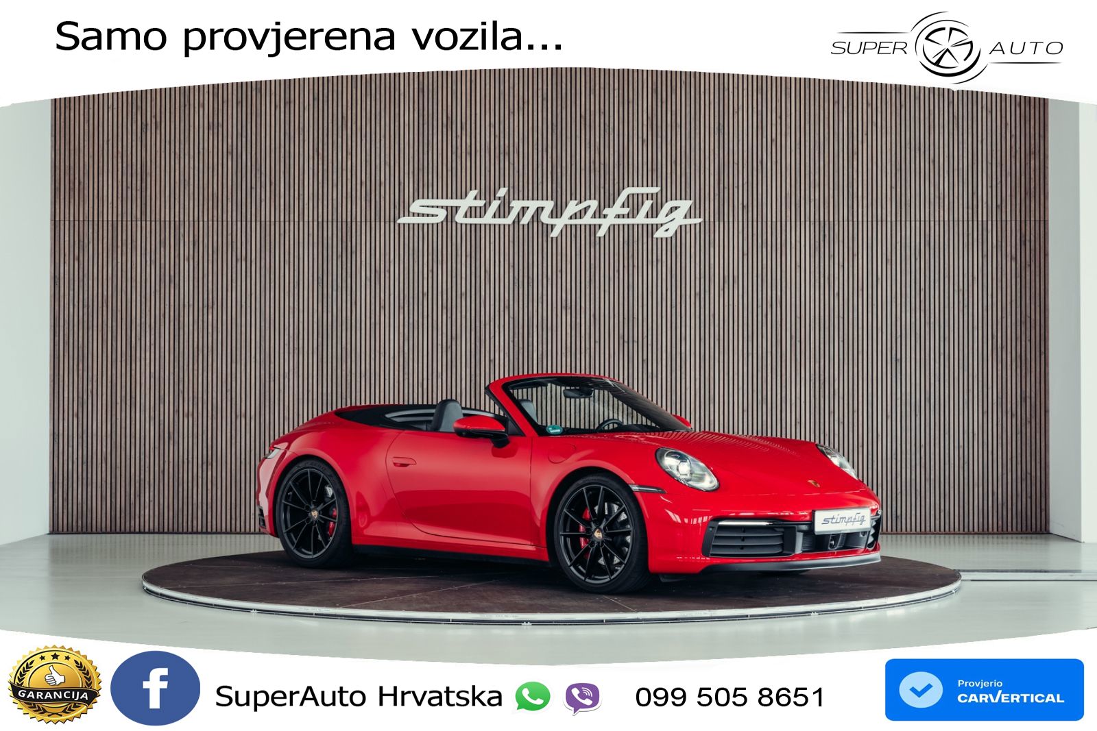 Porsche 911 Carrera 4S Cabriolet 3.0 (450 KS) PDK ZRAČNI+ACC+GR SJED+360