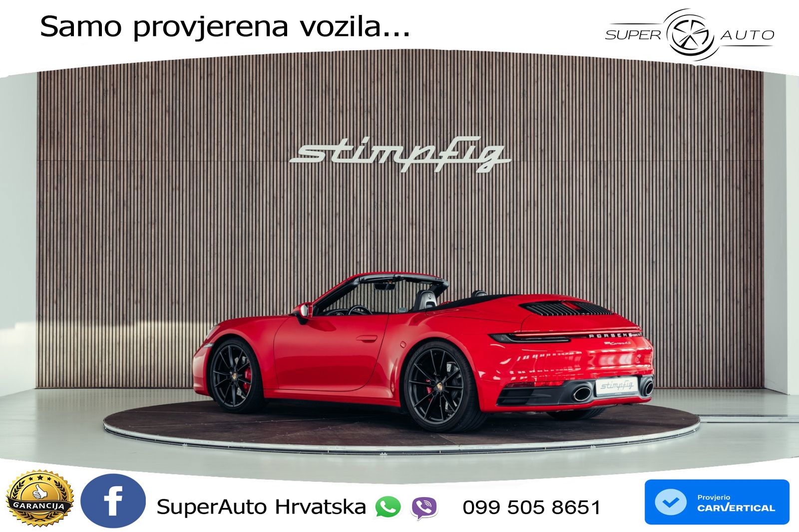 Porsche 911 Carrera 4S Cabriolet 3.0 (450 KS) PDK ZRAČNI+ACC+GR SJED+360