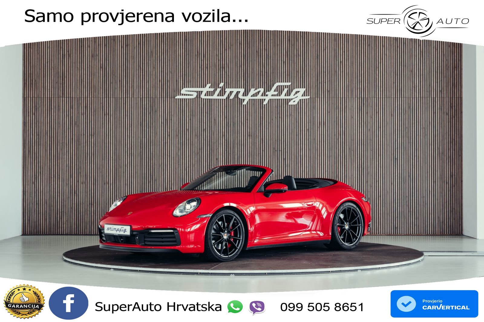 Porsche 911 Carrera 4S Cabriolet 3.0 (450 KS) PDK ZRAČNI+ACC+GR SJED+360