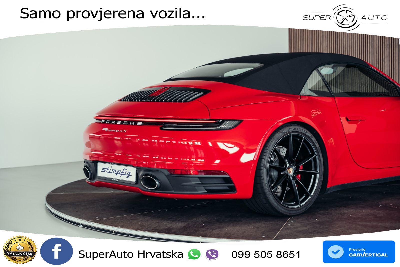 Porsche 911 Carrera 4S Cabriolet 3.0 (450 KS) PDK ZRAČNI+ACC+GR SJED+360