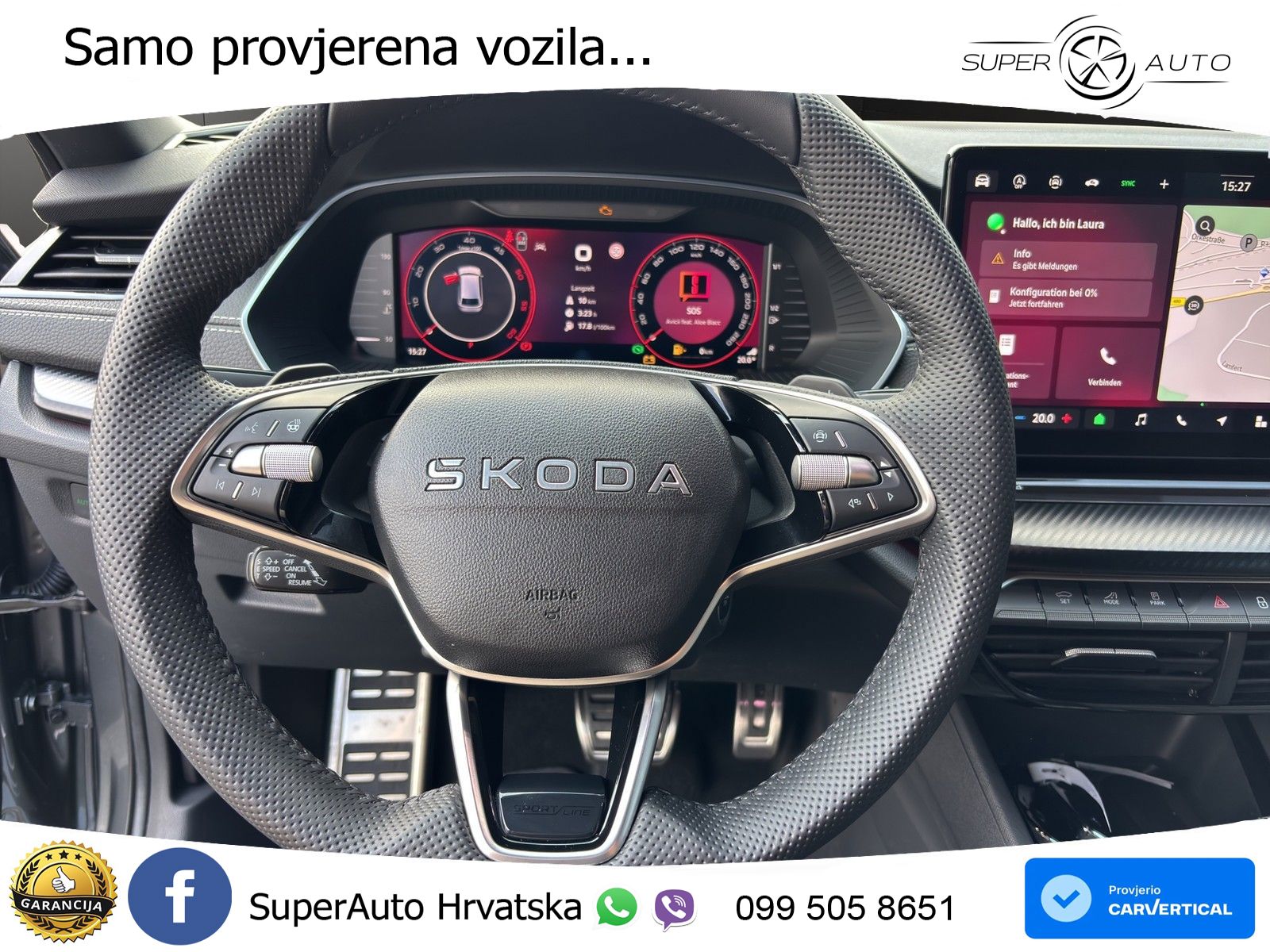 Škoda Octavia Combi 2.0 TDI (150 KS) DSG SportLine MATRIX+GR SJED+KAM