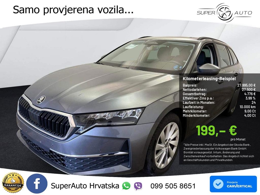 Škoda Octavia Combi 2.0 TDI (150 KS) DSG Selection LED+GR SJED+ACC